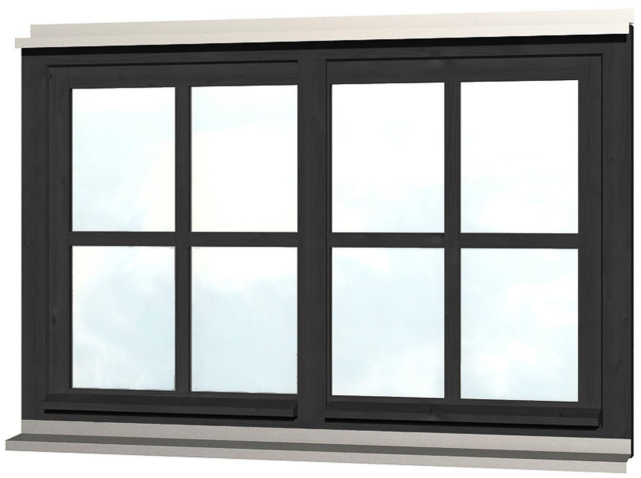 Skanholz Fenster Doppelfenster, für Carports, 132,4 günstig online kaufen