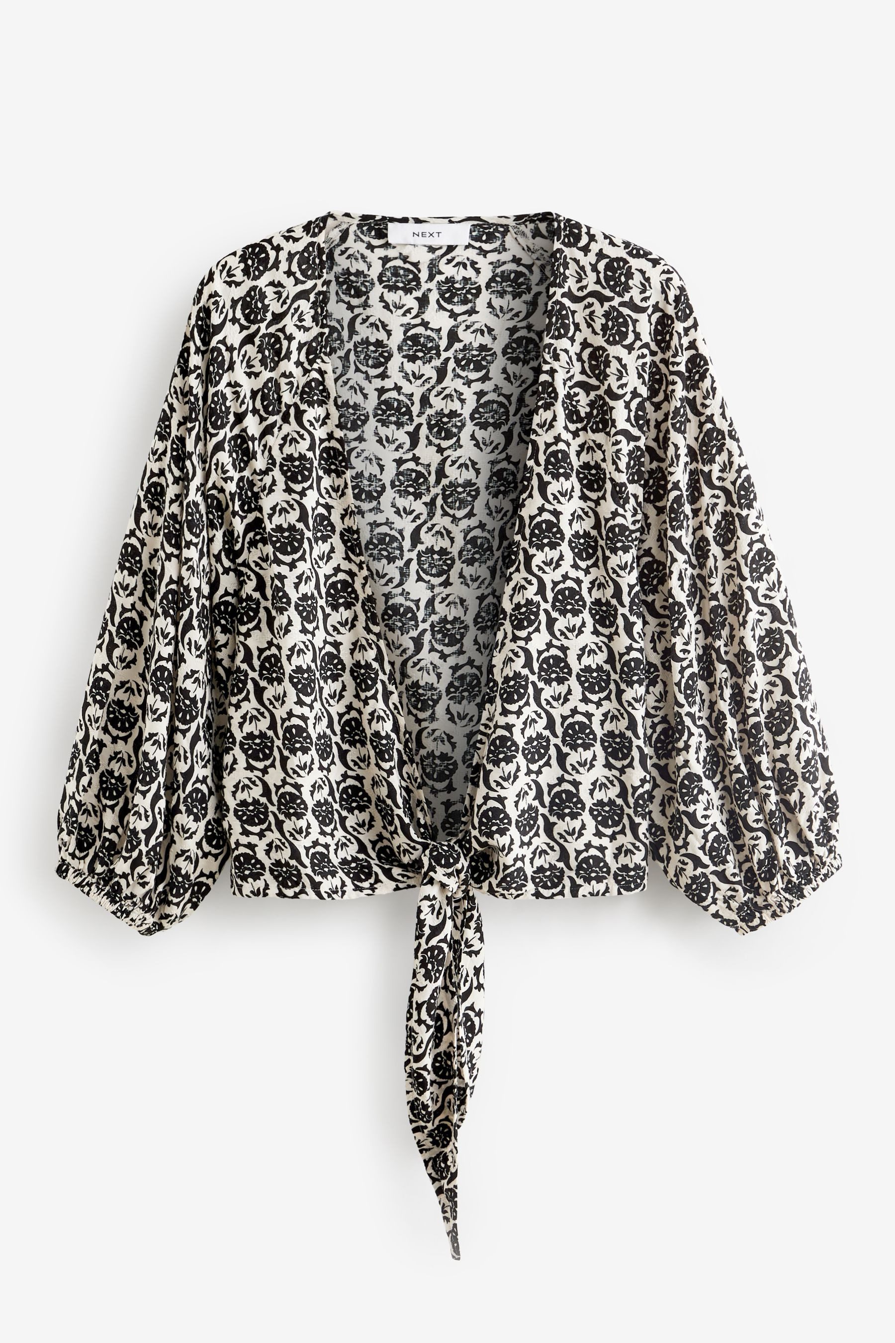 Blusenshirt Oberteil mit Knotendetail