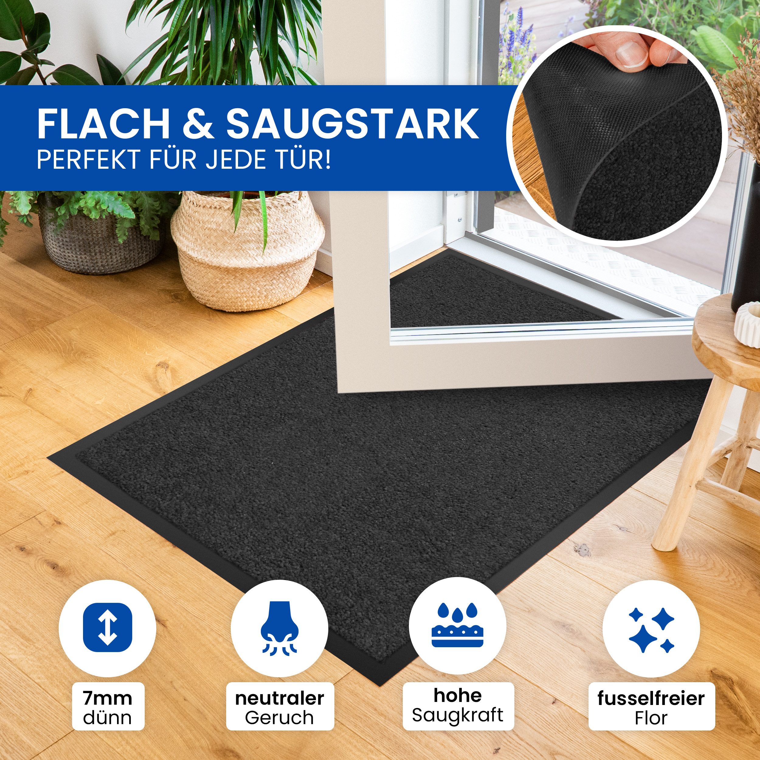 Gentle North Fußmatte für Innen & Außen - Schmutzfangmatte, Innen und Außen günstig online kaufen