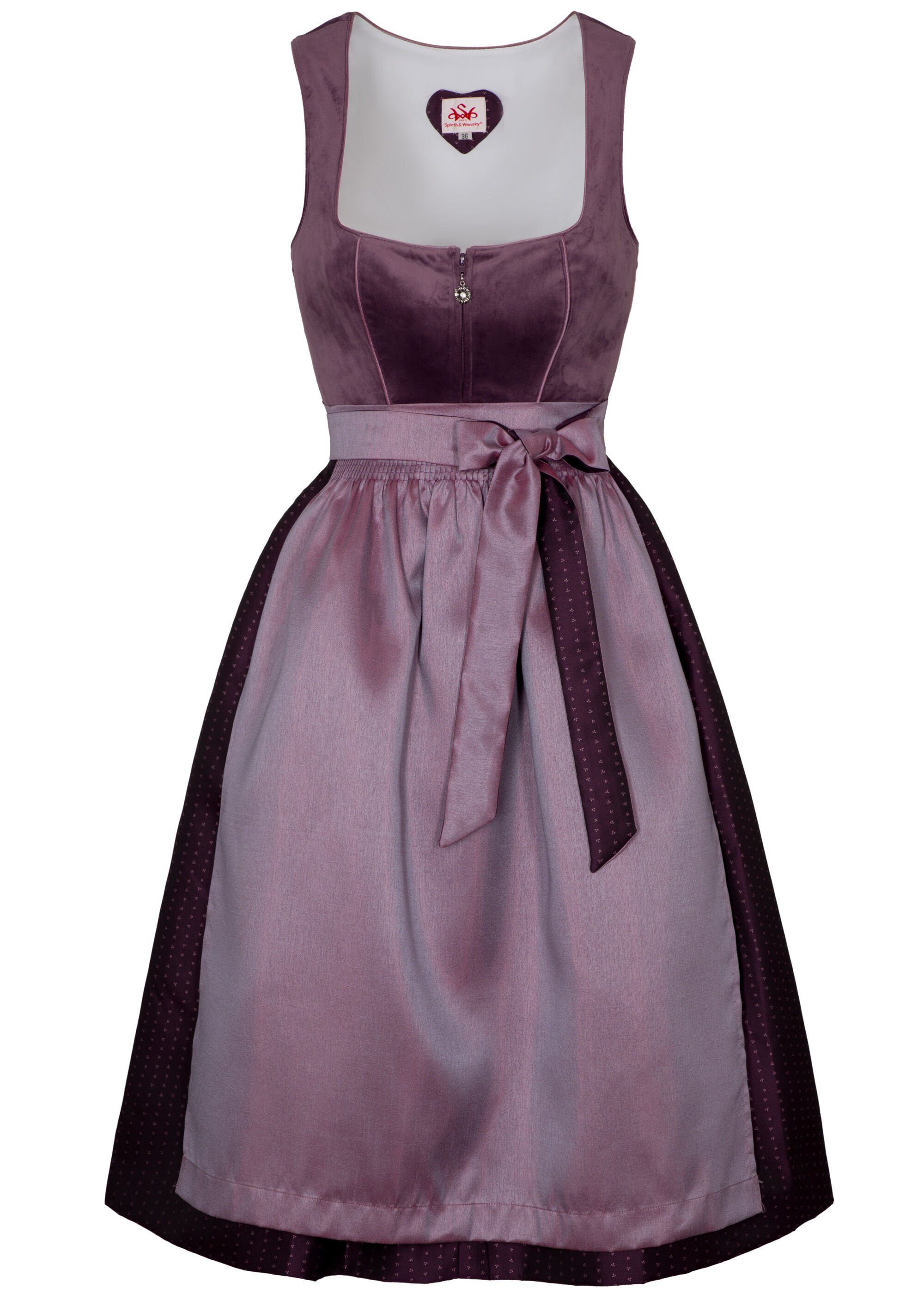 Spieth & Wensky Dirndl Doreen (1-tlg) mit eckigen Ausschnitt günstig online kaufen