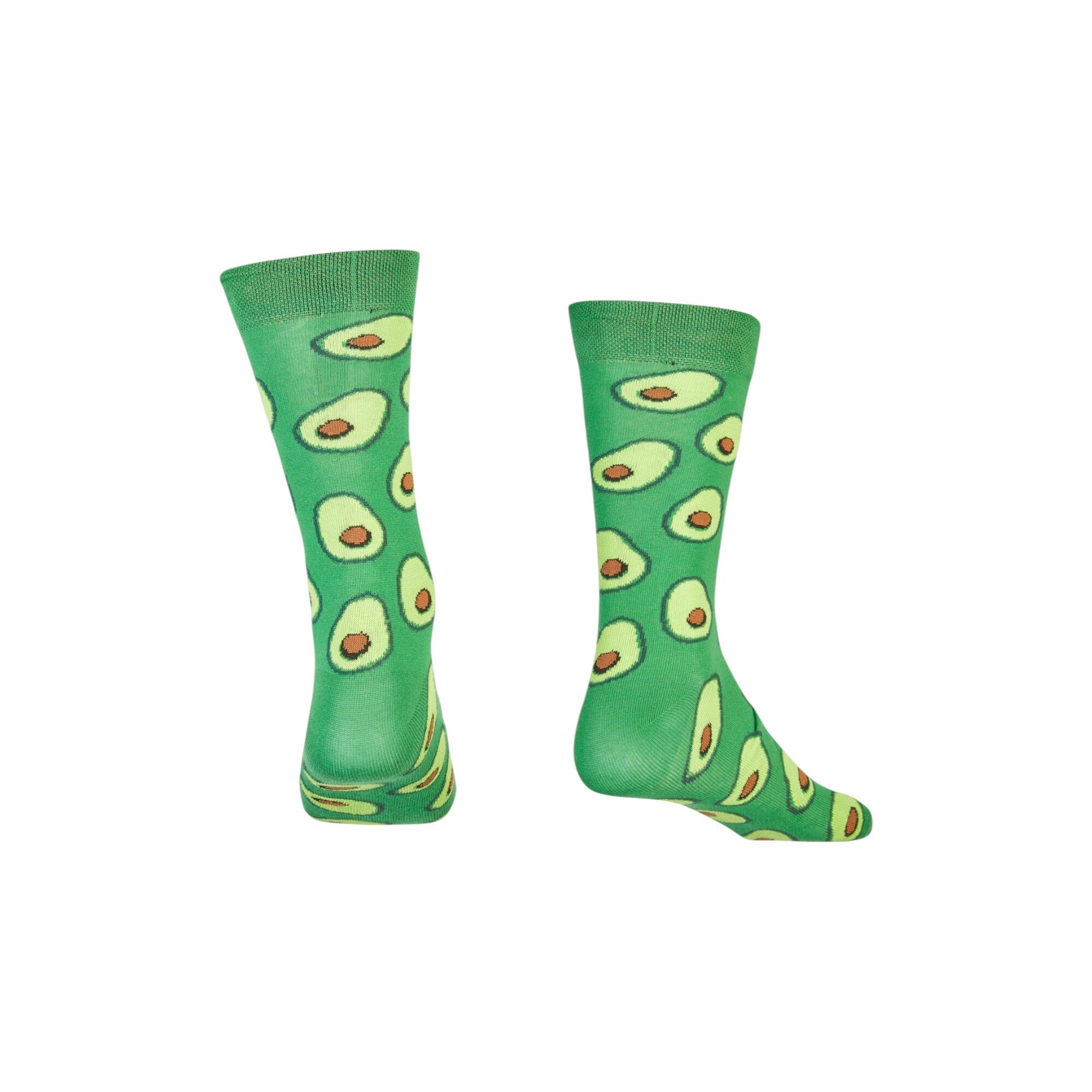 AbgeStrumpft Freizeitsocken Abgestrumpft Socken Avocado (1 Paar, 1-Paar, 1 Paar) lustiges Design