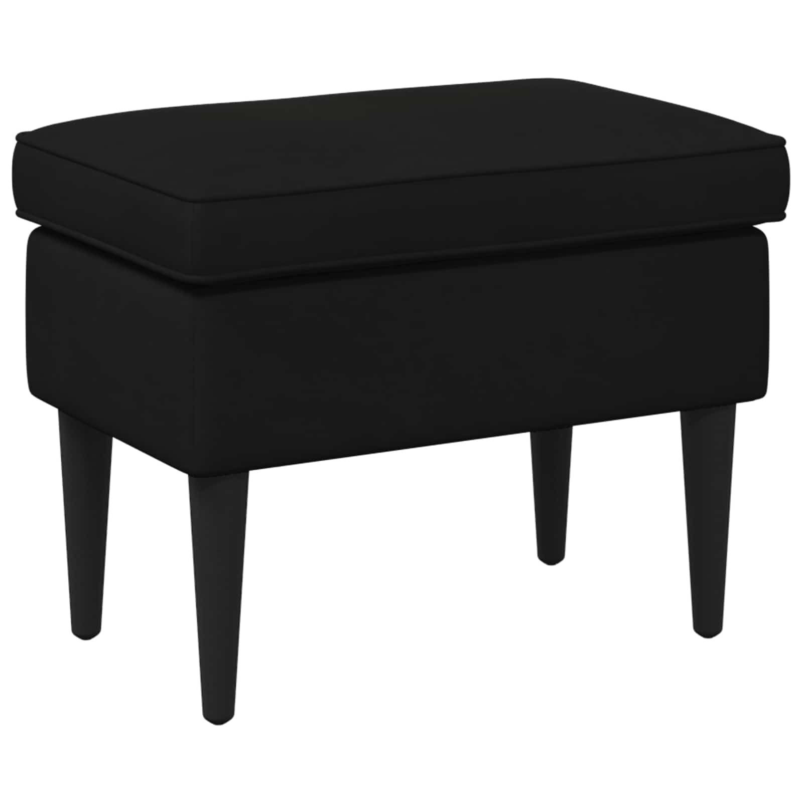 vidaXL Hocker Hocker Schwarz 55 x 35 x 41 cm Samt (1 St)
