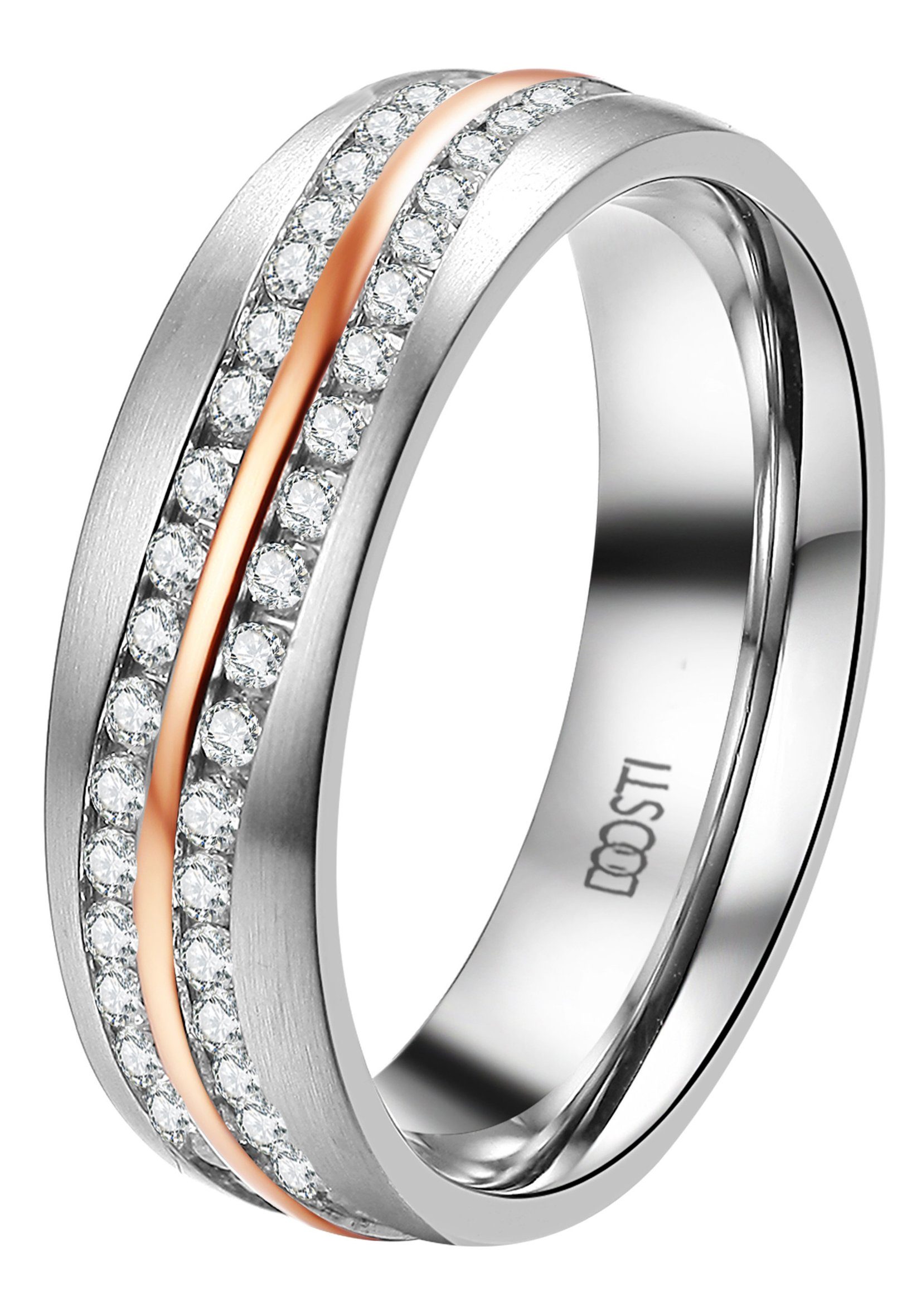 DOOSTI Trauring Schmuck Geschenk Edelstahl Trauring Ehering Partnerring LIE günstig online kaufen
