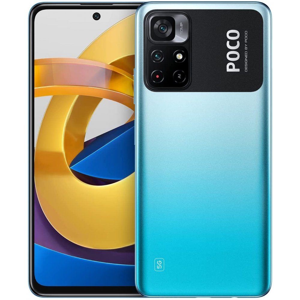 Xiaomi Poco M4 Pro 5G 64 GB / 4 GB - Smartphone - cool blue Smartphone (6,6  Zoll, 64 GB Speicherplatz)
