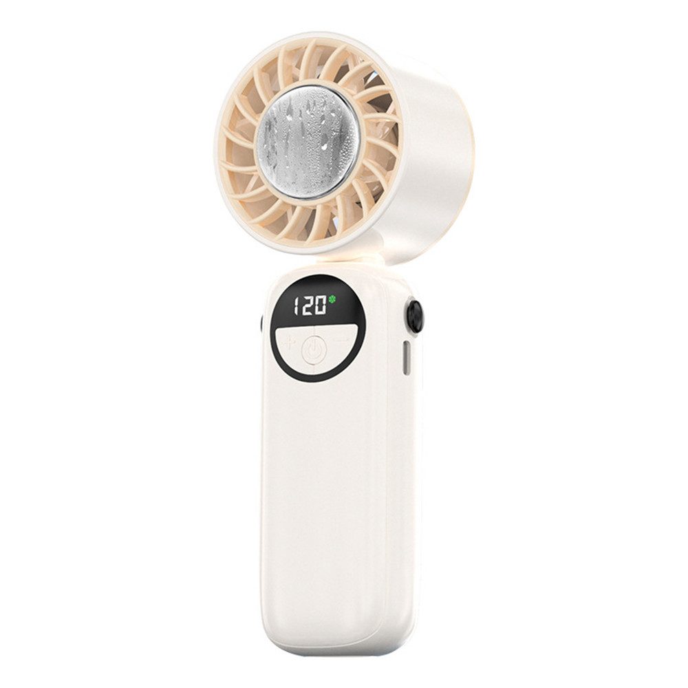 nsihing Handventilator Tragbarer Turbinen Handventilator, Hand/Hals/Klappbar Ventilator, Geeignet für Reise, Outdoor & Büro, Make-up
