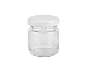 MamboCat Einmachglas 200er Set Sturzglas 53 ml To 43 weißer Deckel incl. Diamant Rezeptheft, Glas