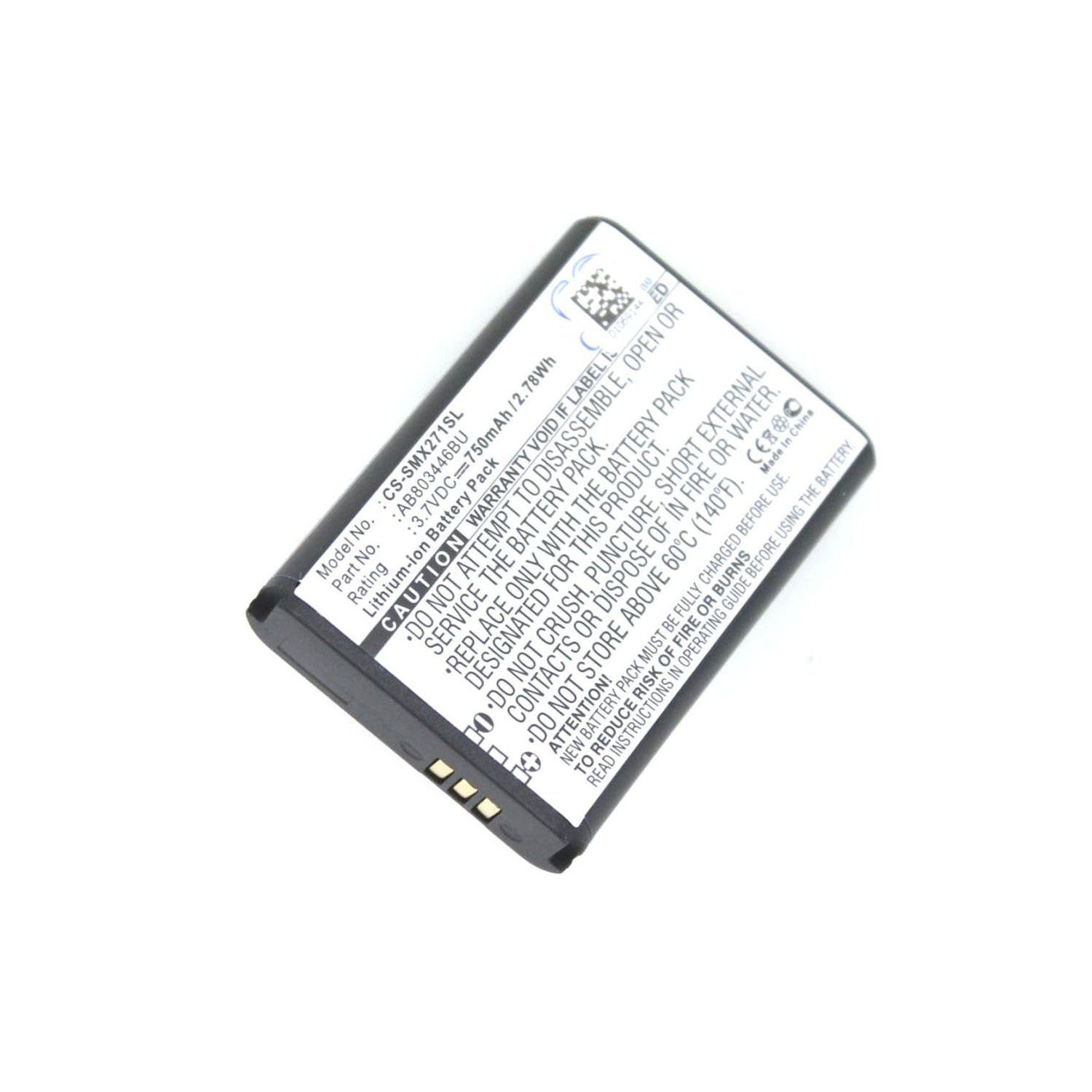 Akku kompatibel mit Samsung B2710 X-treme Akku Akku 750 mAh (1 St)