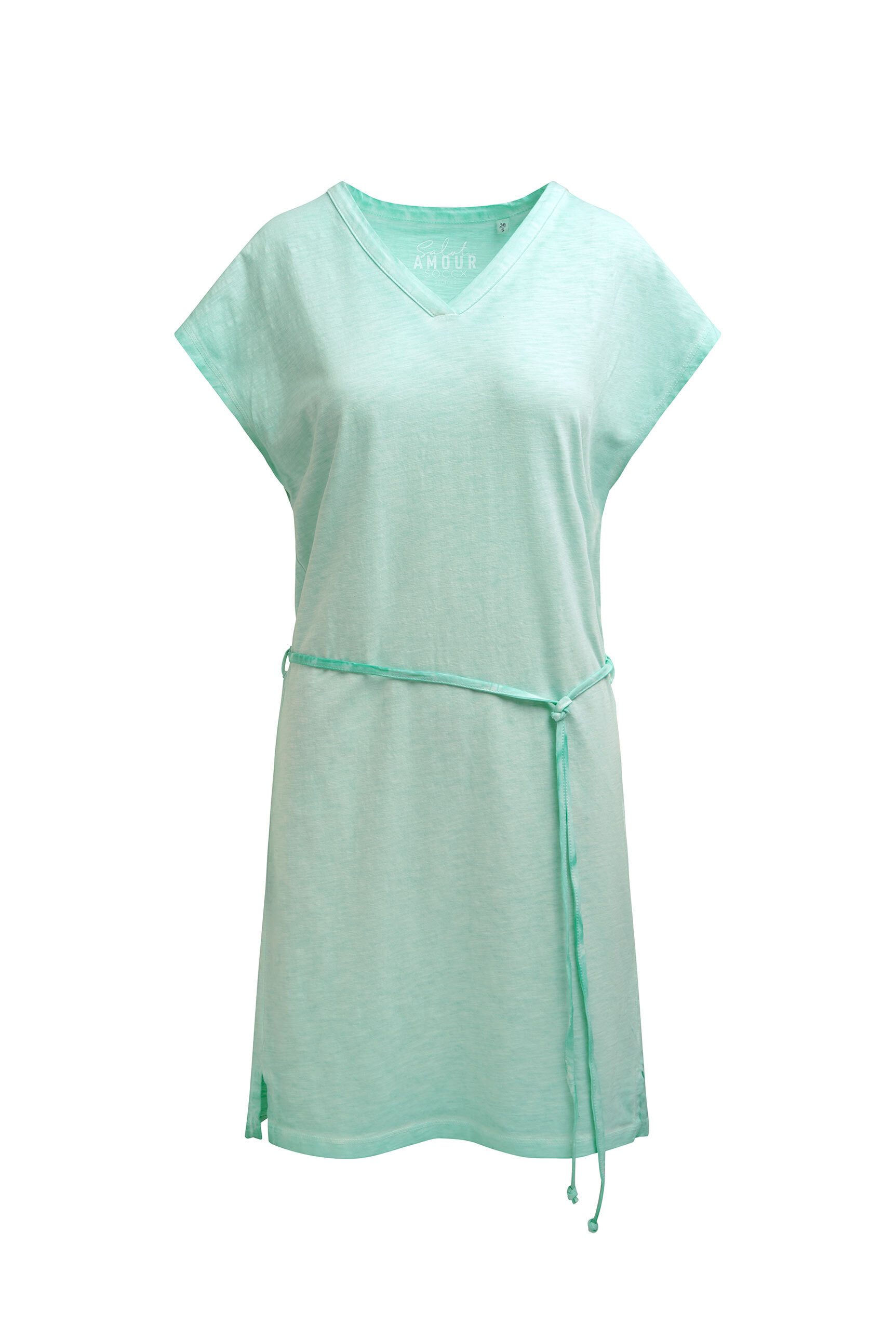 SOCCX Sommerkleid mit Bindegürtel