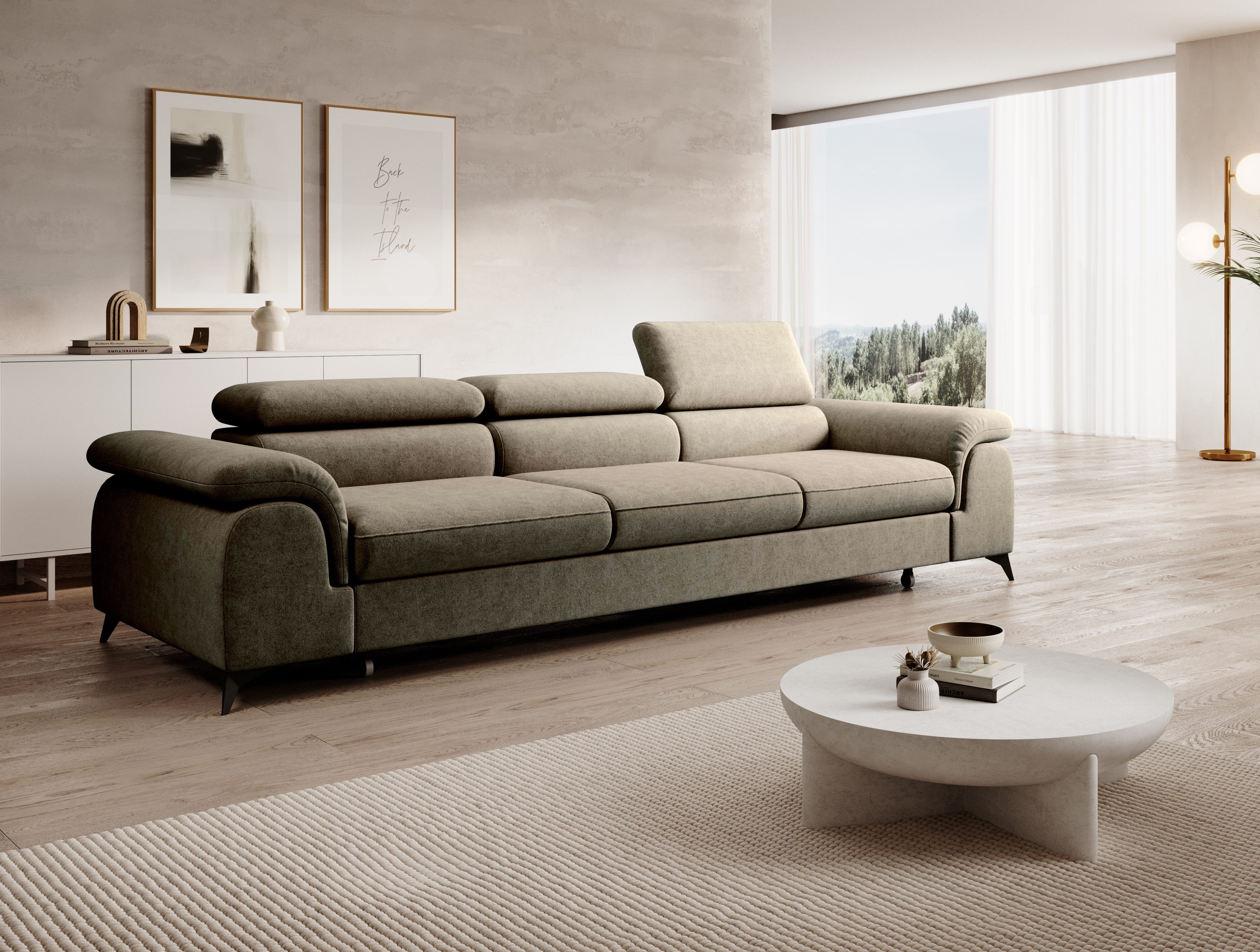 NEXT COLLECTION Sofa Plaza 3, Hohe Metallfüße, Elegante moderne Form, mit S günstig online kaufen