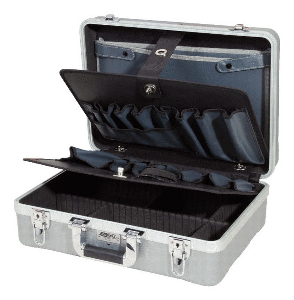 KS Tools Werkzeugkoffer, ABS Hartschalen mit Aluminiumrahmen, 471 x 338 x 154 mm