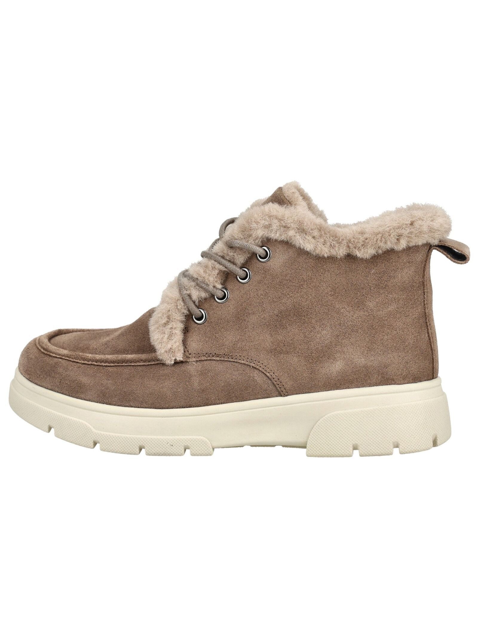 Caprice Stiefelette Veloursleder/Textil . Schnürstiefelette