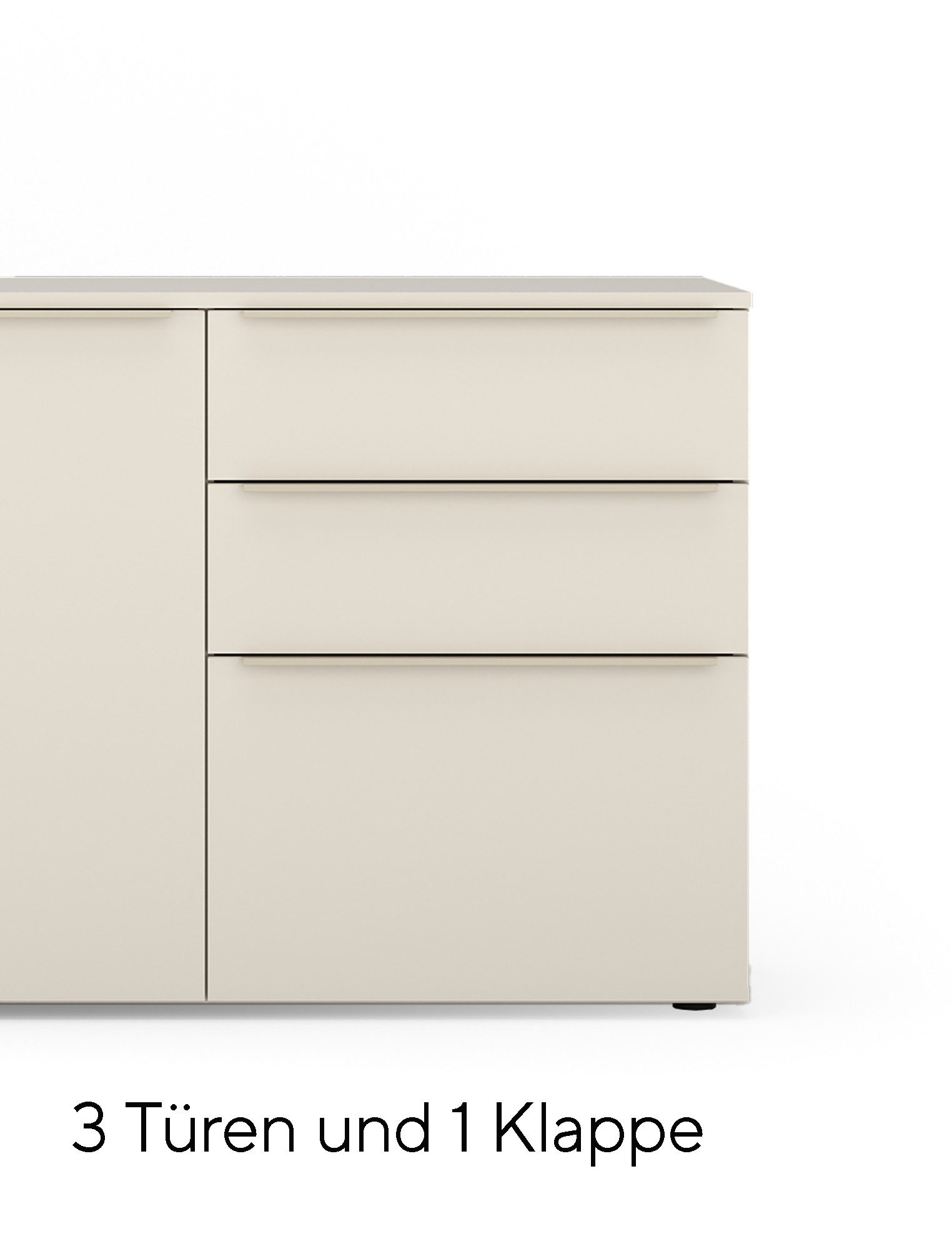 TOM TAILOR HOME Sideboard COLOR PUZZLE Medium Cabinet 07 – 3 Türen, 1 Schublade, Breite 1650 mm – Stauraum mit dem besonderen Farbkick