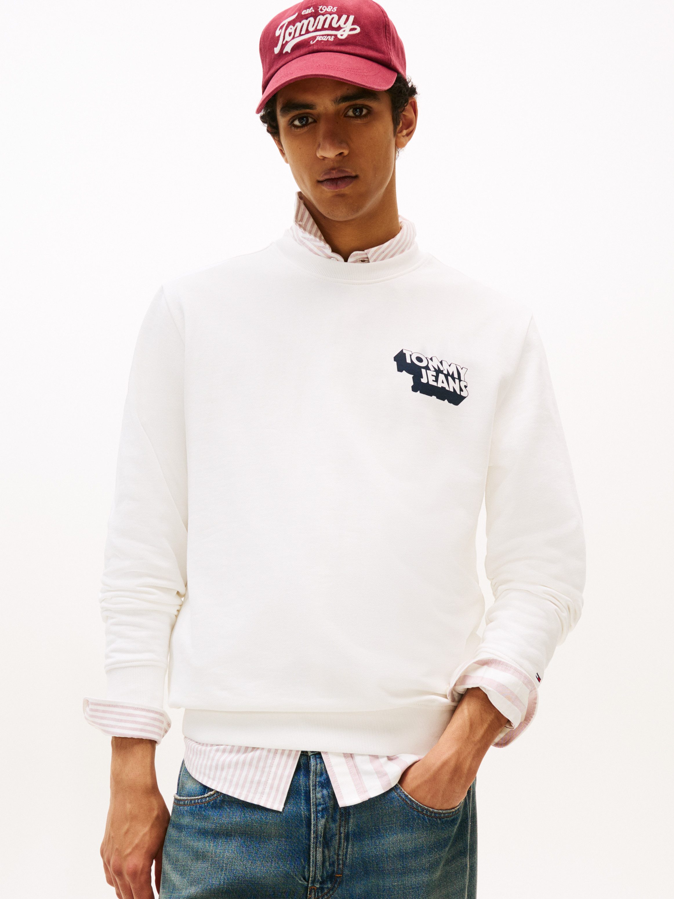 Tommy Jeans Sweatshirt TJM REG STACK CREW EXT Mit Rundhalsausschnitt günstig online kaufen