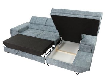 MIRJAN24 Ecksofa Benito, mit Schlaffunktion und Bettkasten, L-Form Sofa für Wohnzimmer, Wohnlandschaft