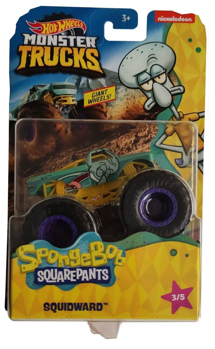 Mattel® Spielzeug-Monstertruck Mattel GKD23 Hot Wheels Monster Trucks Nickelodeon Spongebob Charakter