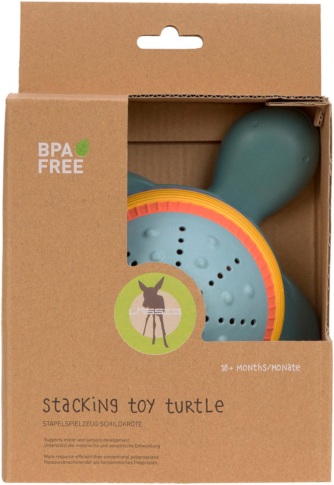 LÄSSIG Stapelspielzeug Stacking Toy Turtle