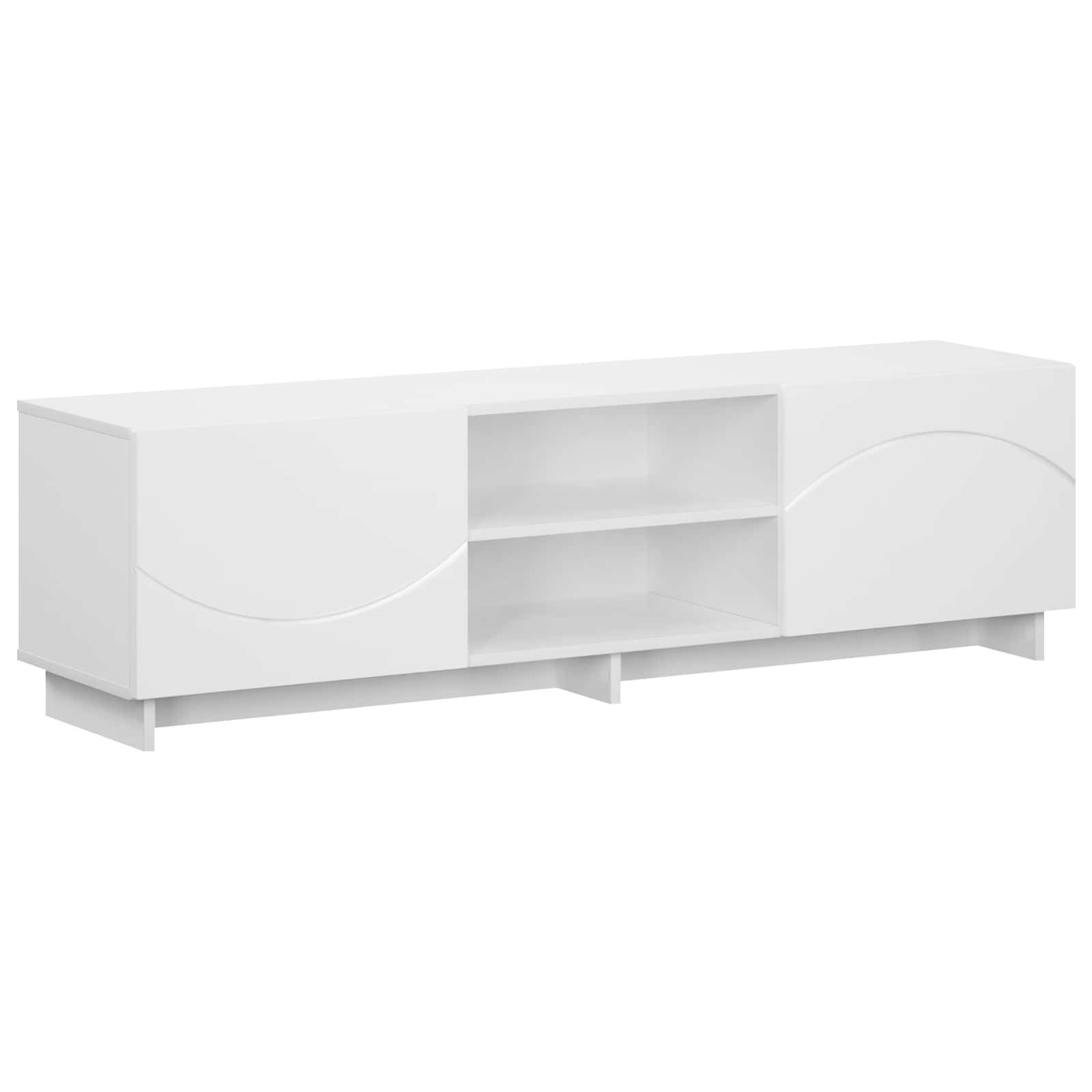 vidaXL TV-Schrank TV-Ständer 140 x 34,5 x 40 cm Weiß Holzwerkstoff (1-St)