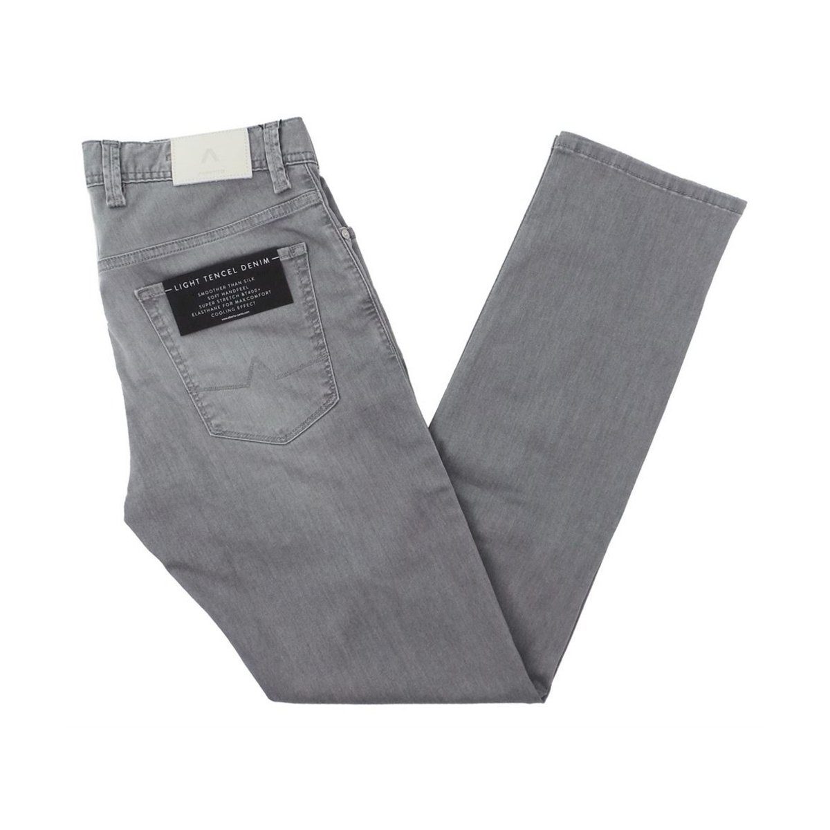 Alberto Gozzi 5-Pocket-Jeans grau (1-tlg) unbekannt