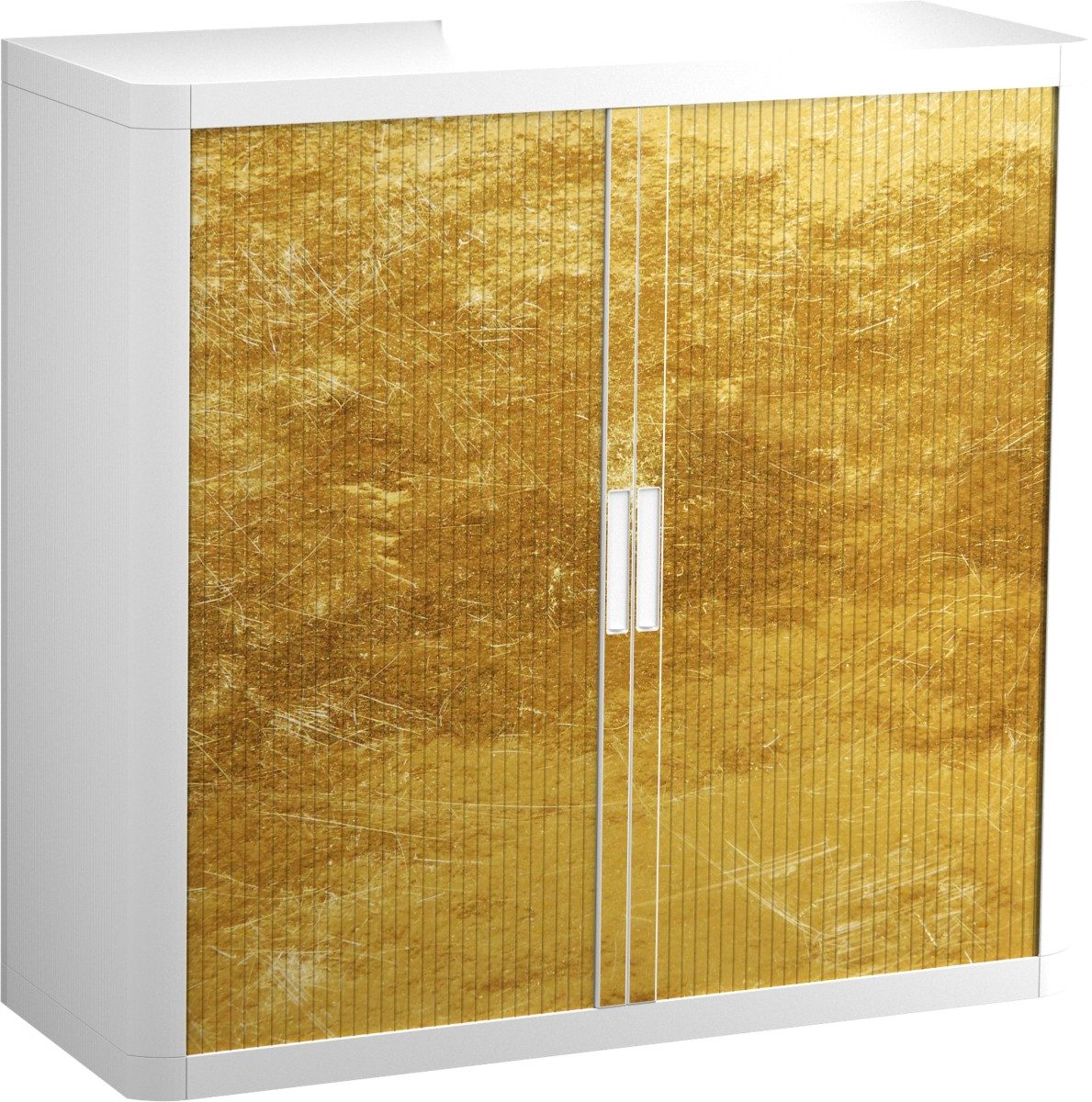 EASYOFFICE Aktenschrank Rollladenschrank easyoffice BxTxH 86x37,5x104cm Gold