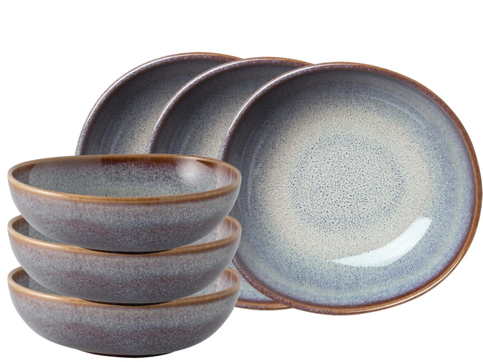 like. by Villeroy & Boch Geschirr-Set Lave beige Bol Set 17 cm Set6, Steinzeug