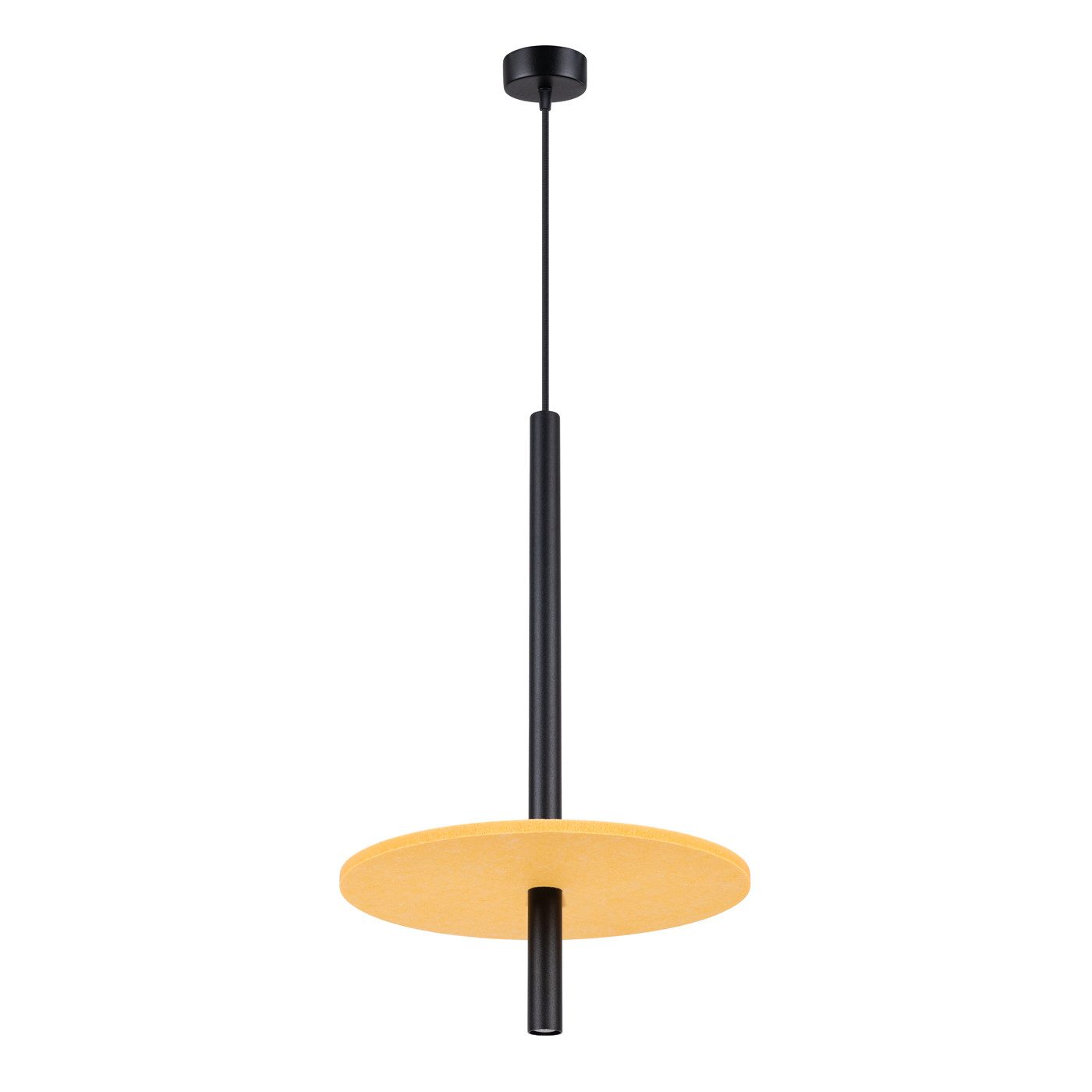 SOLLUX lighting Hängeleuchte Pendelleuchte Feltro 1 Schwarz/Gelb, Nicht enthalten
