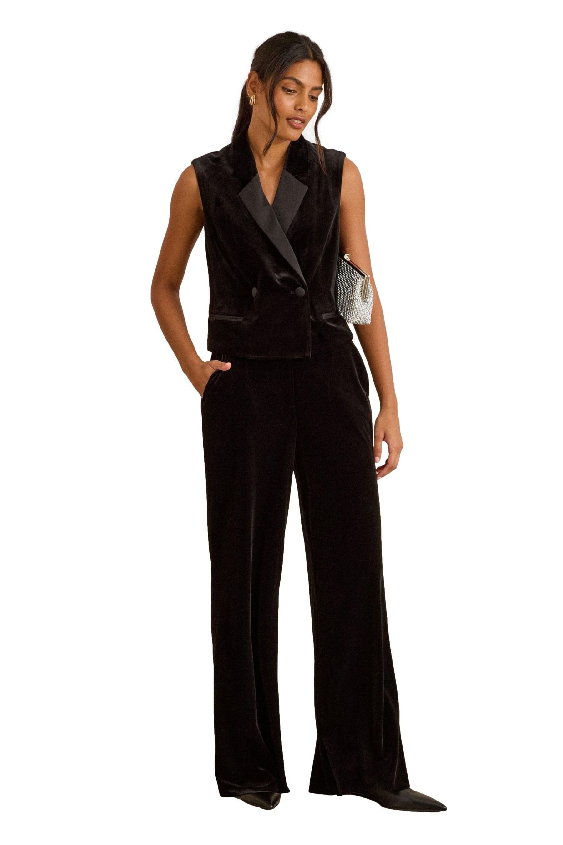 Love & Roses Anzugweste Love & Roses Samt-Weste (1-tlg) günstig online kaufen