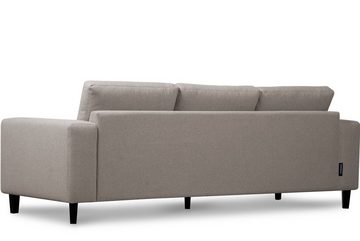 Konsimo 3-Sitzer ALIO Sofa 3 Personen, Massivholzbeine, zeitloses Design