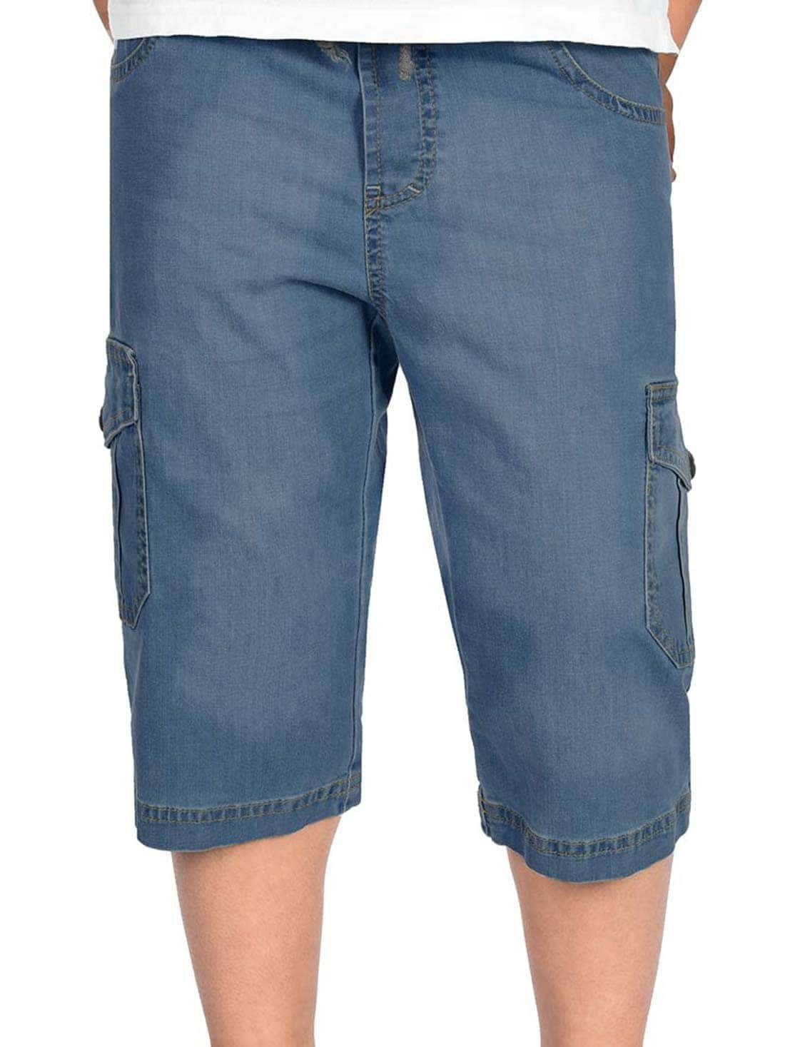 Navy Kinder BEZLIT (1-tlg) Cargoshorts Shorts Jungen Cagro Jeans