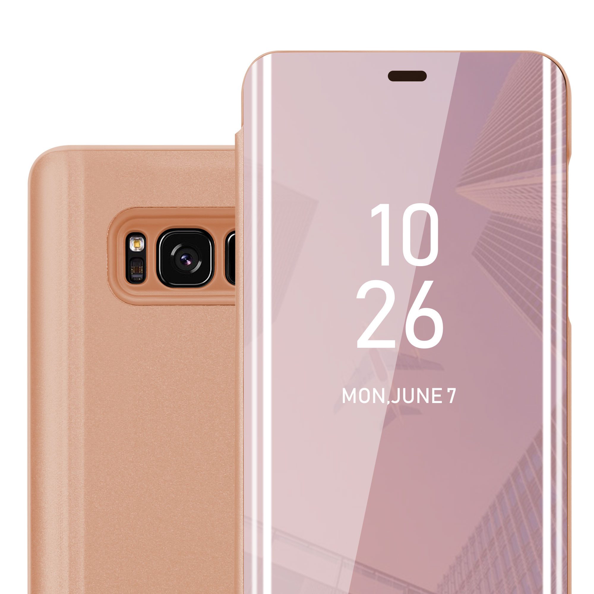 Cadorabo Handyhülle für Samsung Galaxy S8 PLUS Hülle Samsung Galaxy S8 PLUS, Klappbare Handy Schutzhülle - Hülle - mit Standfunktion und Kartenfach