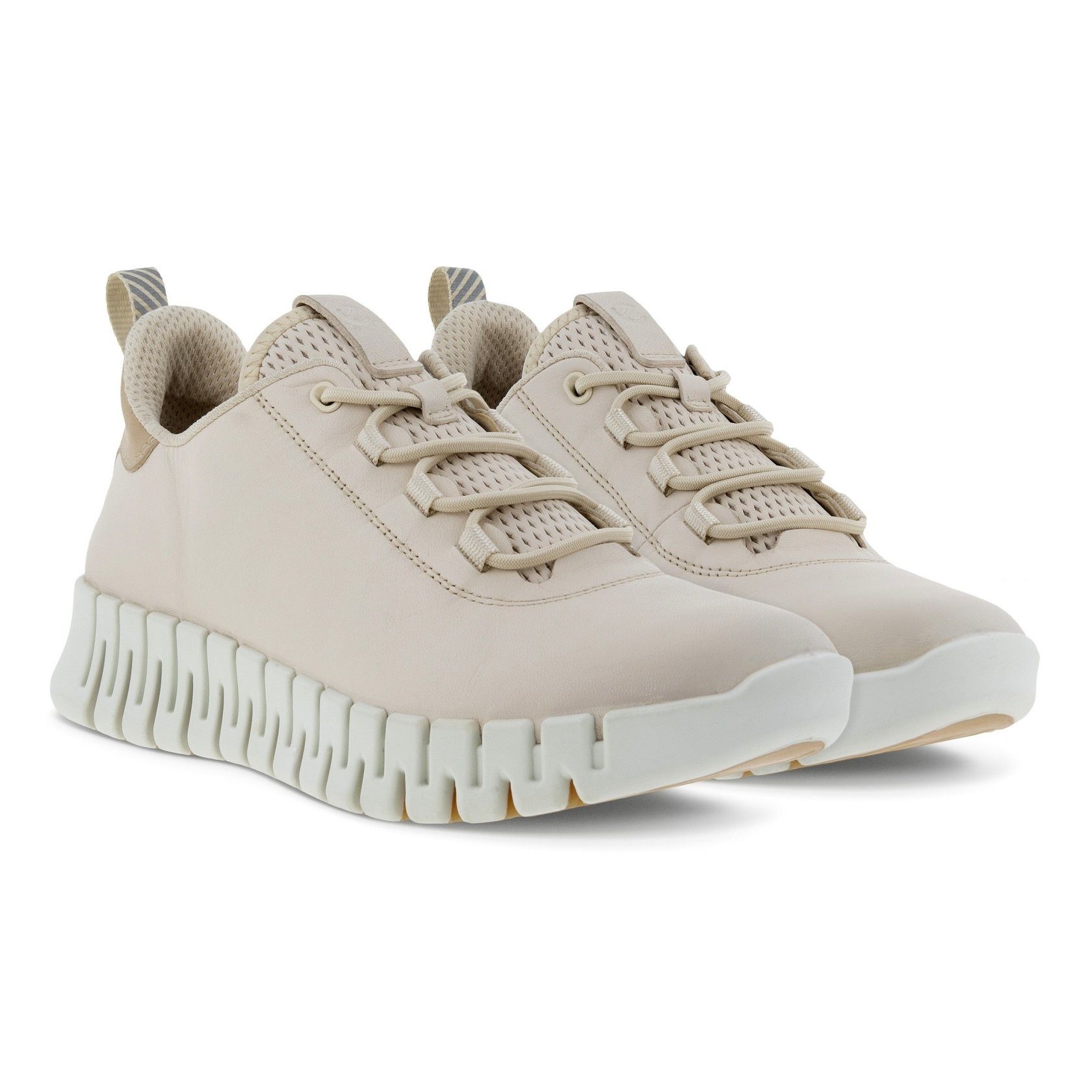 Ecco Gruuv Lea (weiches Nappaleder) sandsteinbraun Damen Sneaker günstig online kaufen