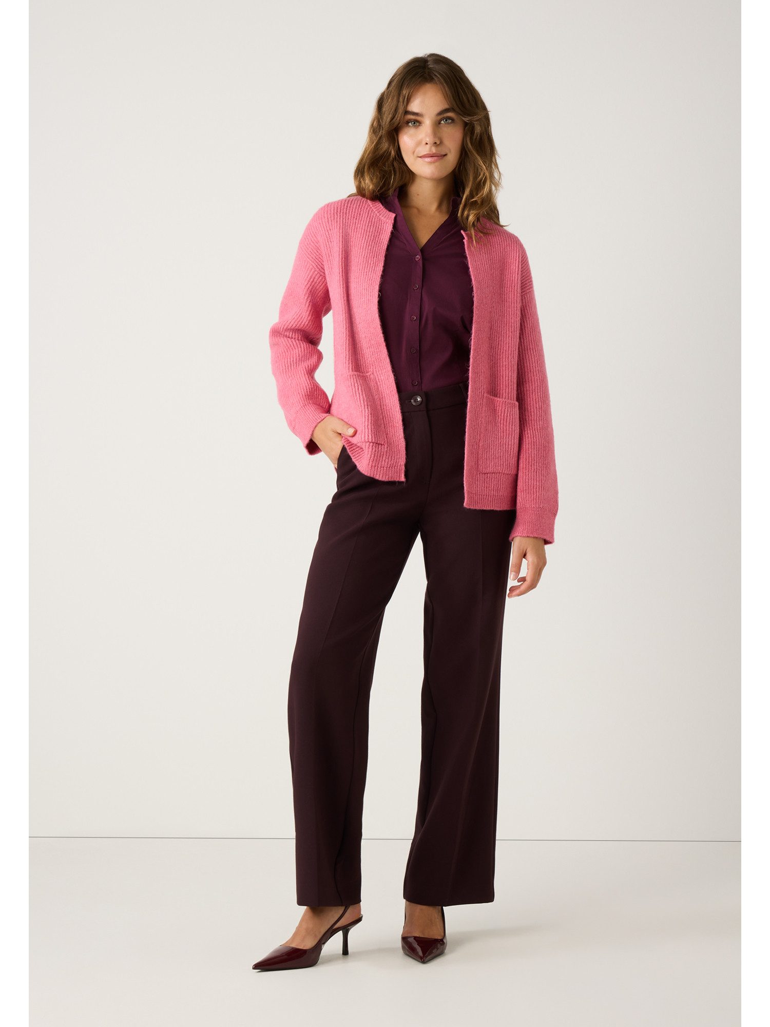 MORE&MORE Cardigan weiche Langarmstrickjacke günstig online kaufen