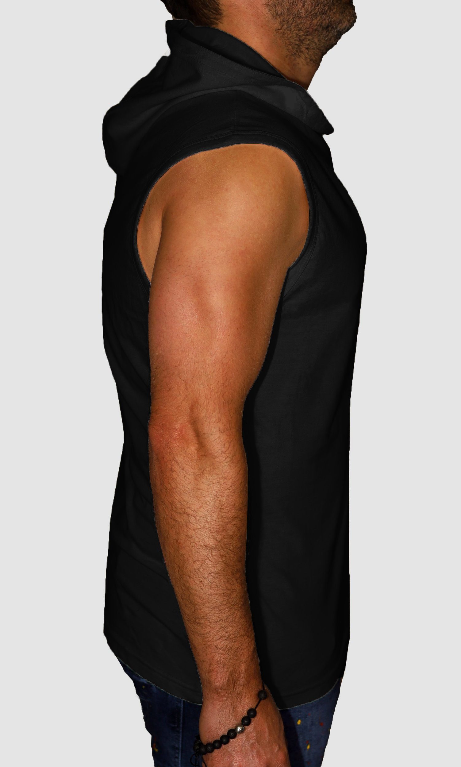 RMK Tanktop Herren Tanktop Muskelshirt Gym Ärmellos Shirt Smiley Smile aus Baumwolle