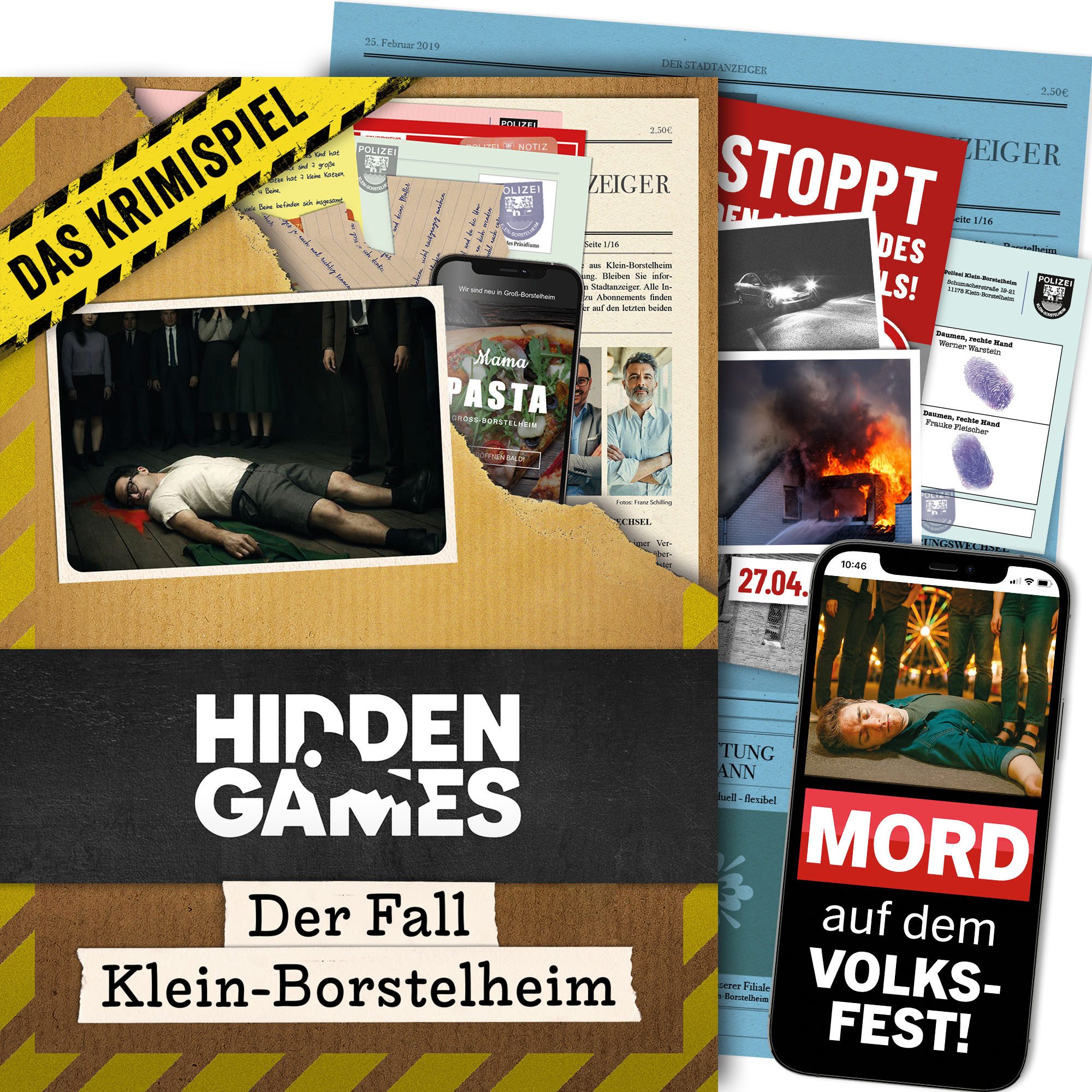 Hidden Games Tatort Spiel Der Fall Klein-Borstelheim, Krimispiel, Made in Germany