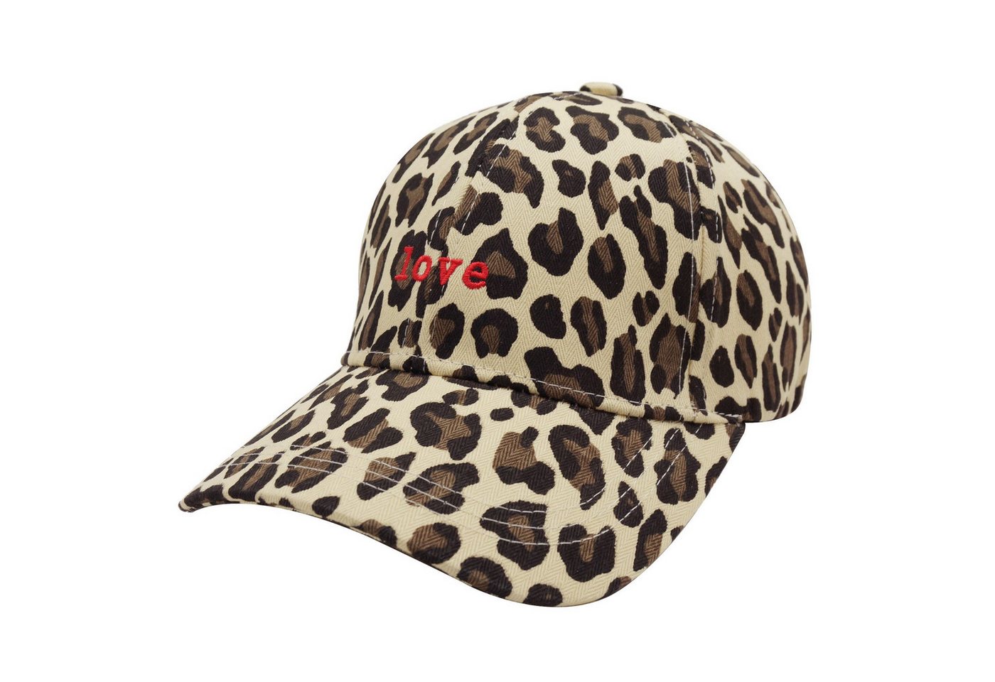 Yuhu Baseball Cap Baseball Cap für Damen - Leopardenmuster „Love“ Stickerei