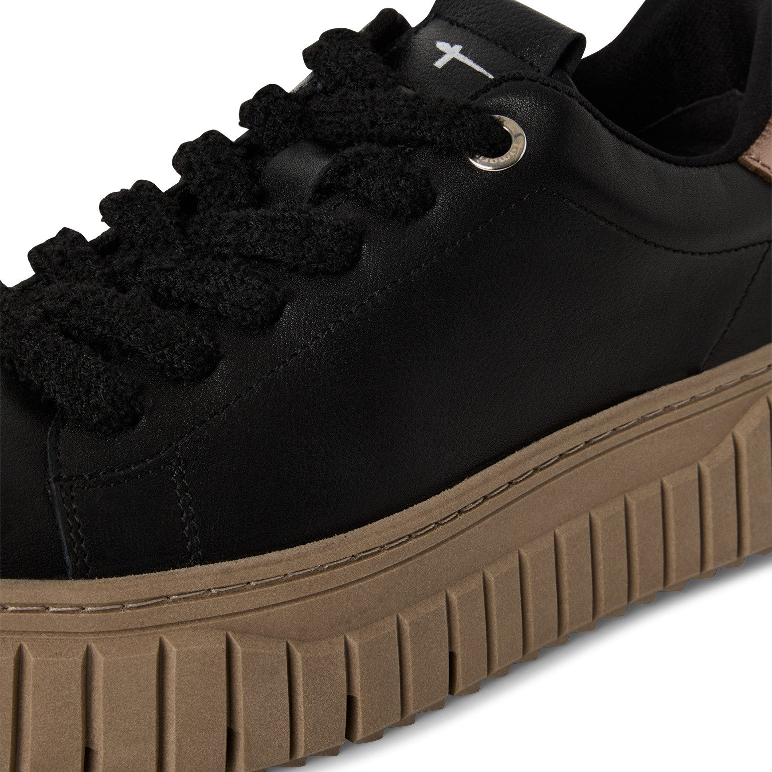 Tamaris Plateausneaker Freizeitschuh, Halbschuh, Schnürschuh mit Eye-Catcher Plateau