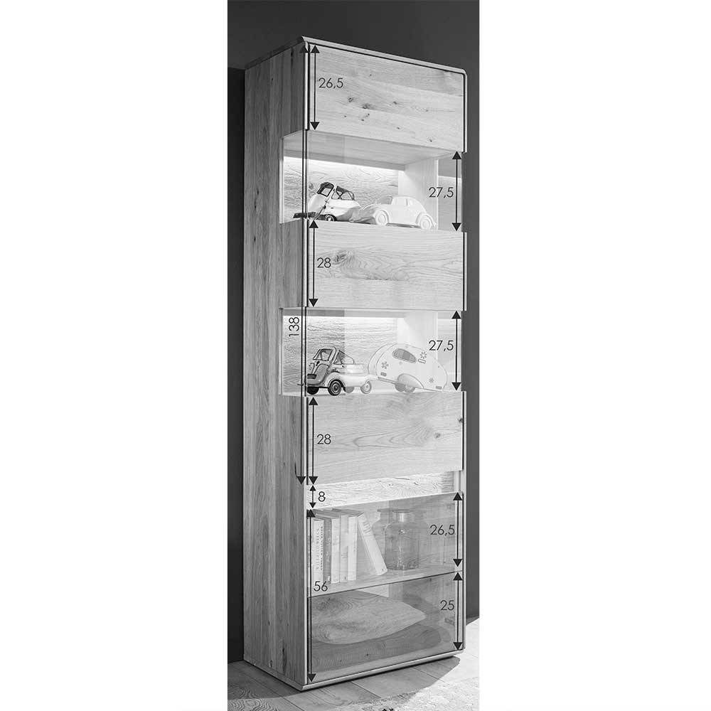 Main Möbel Vitrine Vitrine rechts 63x207 Kernbuche Berlin