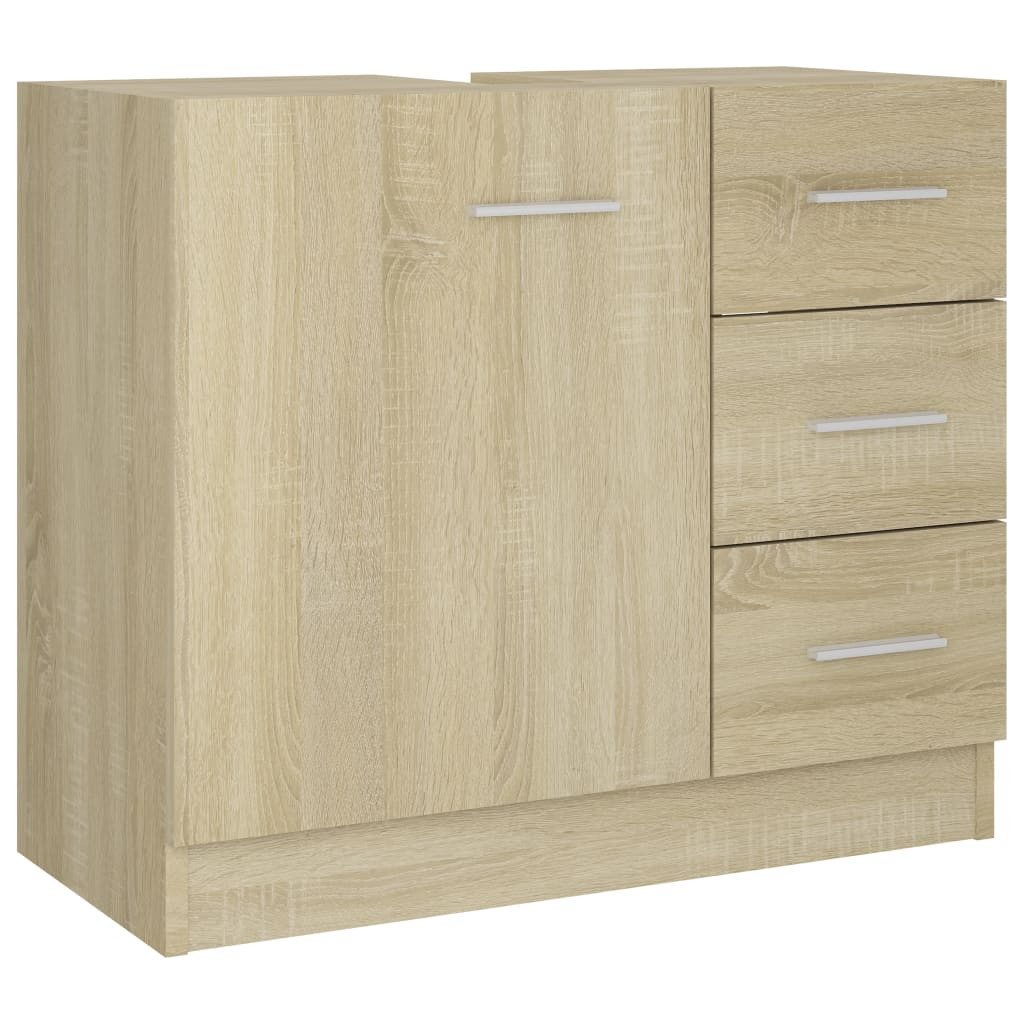 vidaXL Waschtisch Waschbeckenunterschrank Waschtischschrank Unterschrank Sonoma Eiche 6