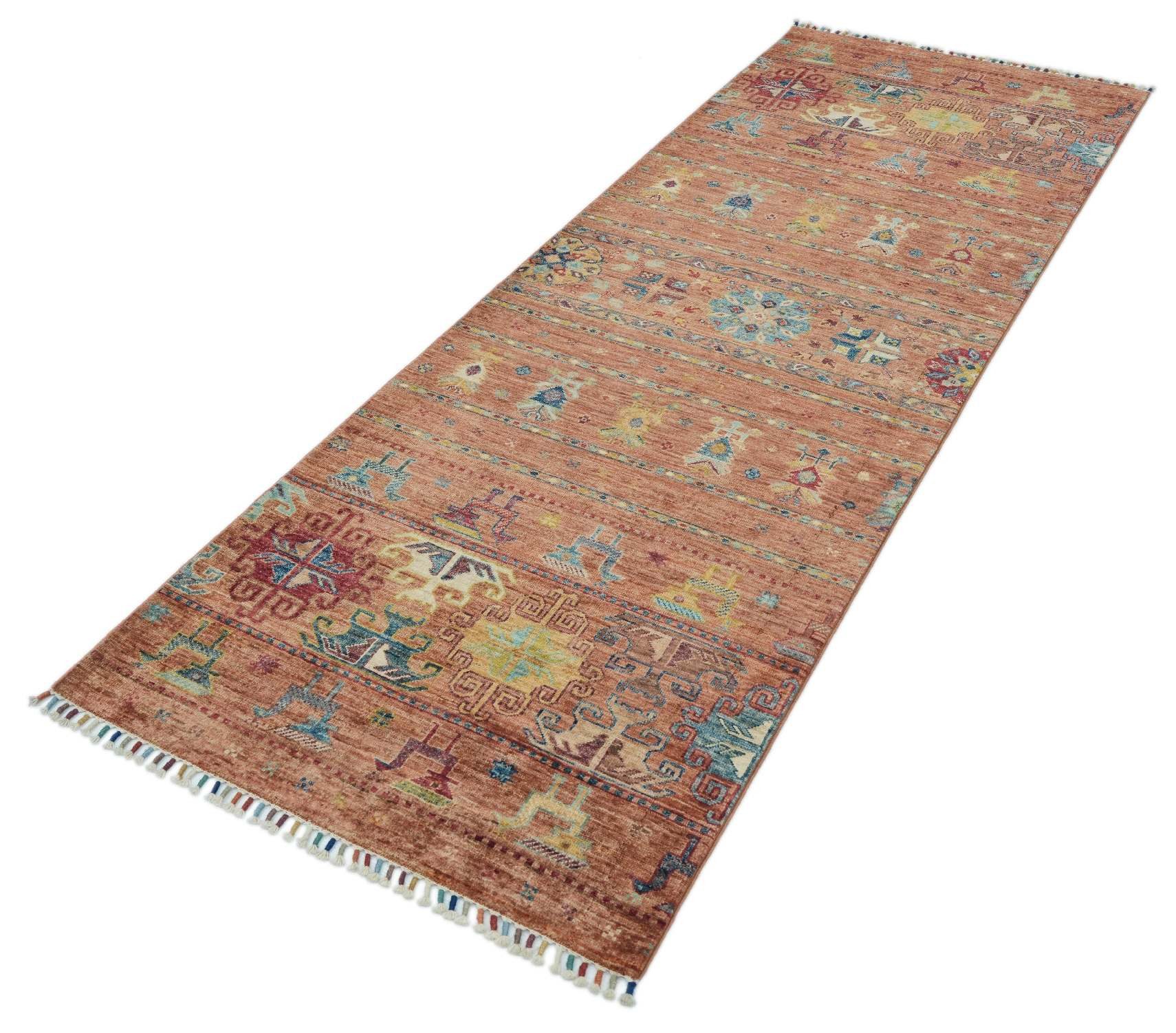 CABBEL Orientteppich 238x86 cm Samarkand Gelb Schurwolle Handgeknüpft Klassisch Unikat, Läufer, Höhe: 7 mm, 100% Schurwolle – weich, pflegeleicht, solide Knüpfdichte