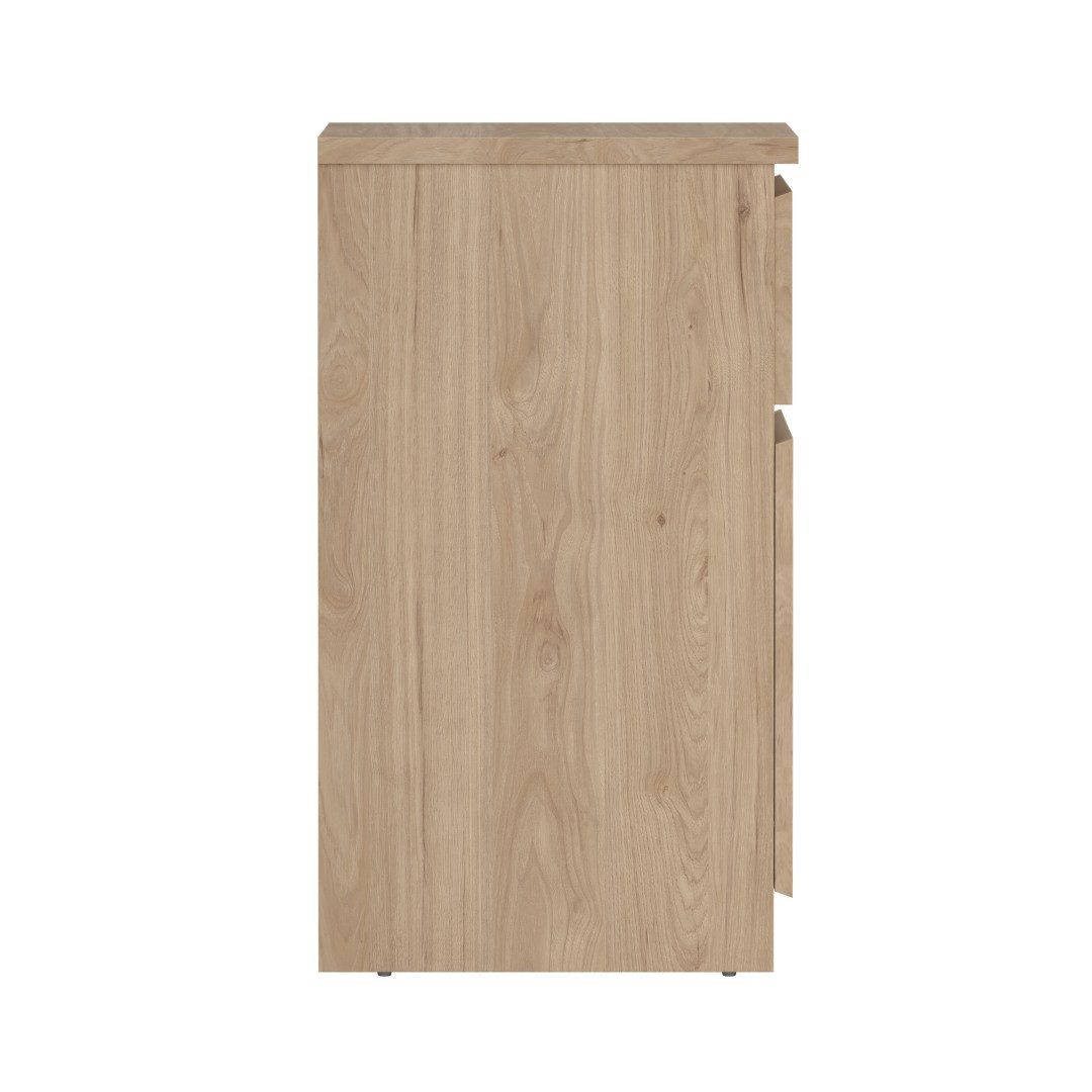 ebuy24 Nachttisch Naia Nachttisch Tür wendbar 1 Tür 1 Schublade Nuss