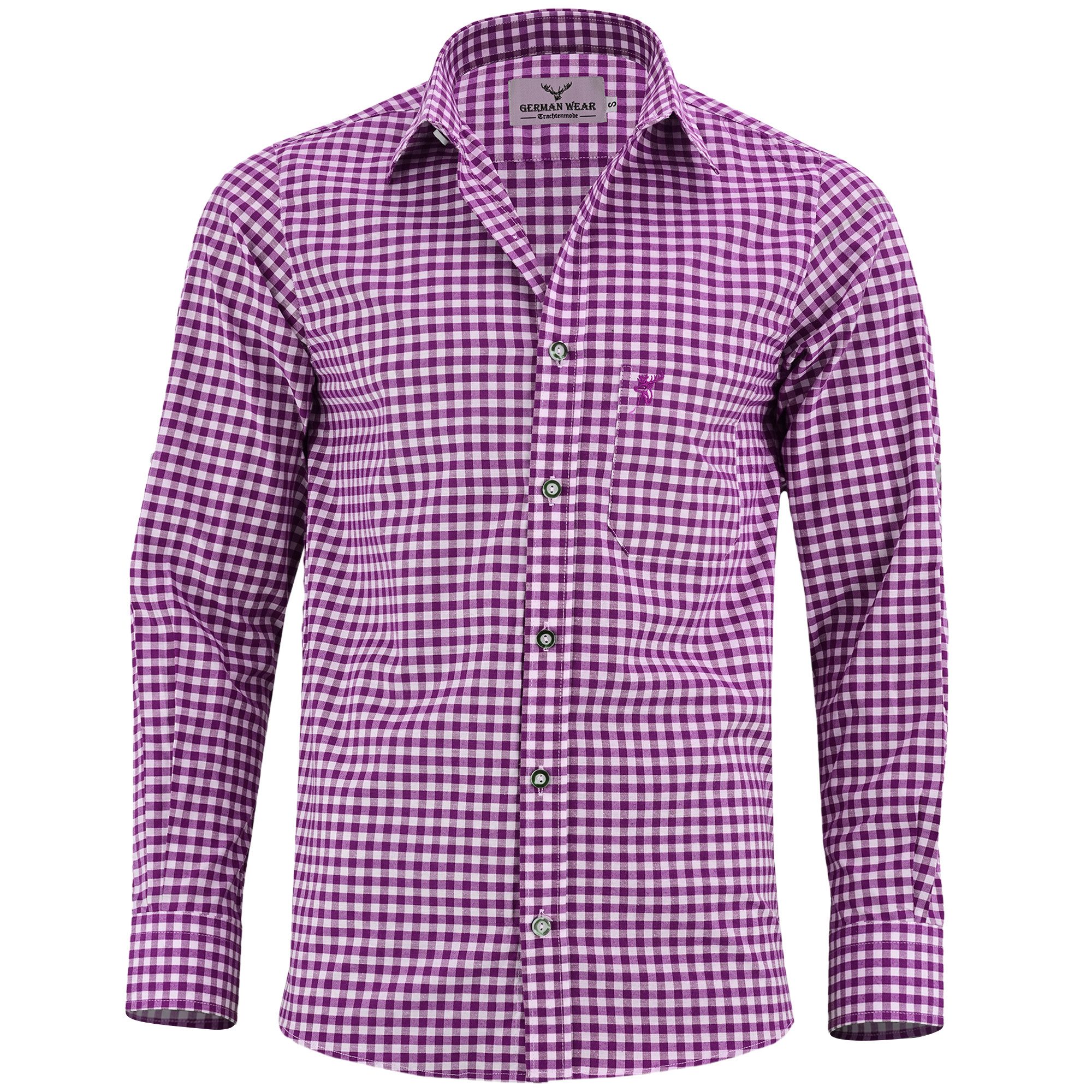 German Wear Trachtenhemd GW1210 Karo Trachtenhemd für Trachtenlederhosen in günstig online kaufen