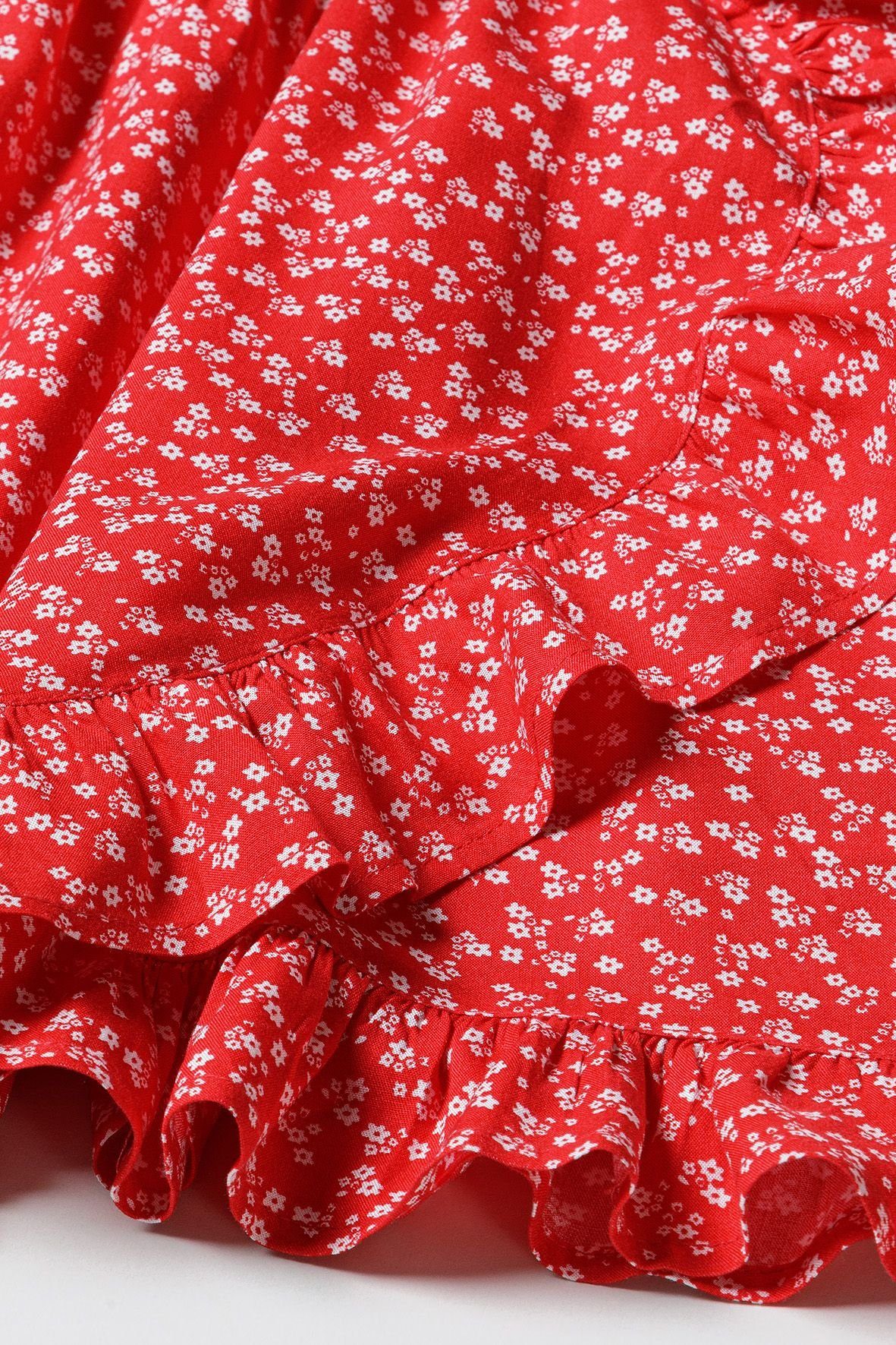 MINOTI Wickelkleid Rot (3y-14y) Sommerkleid