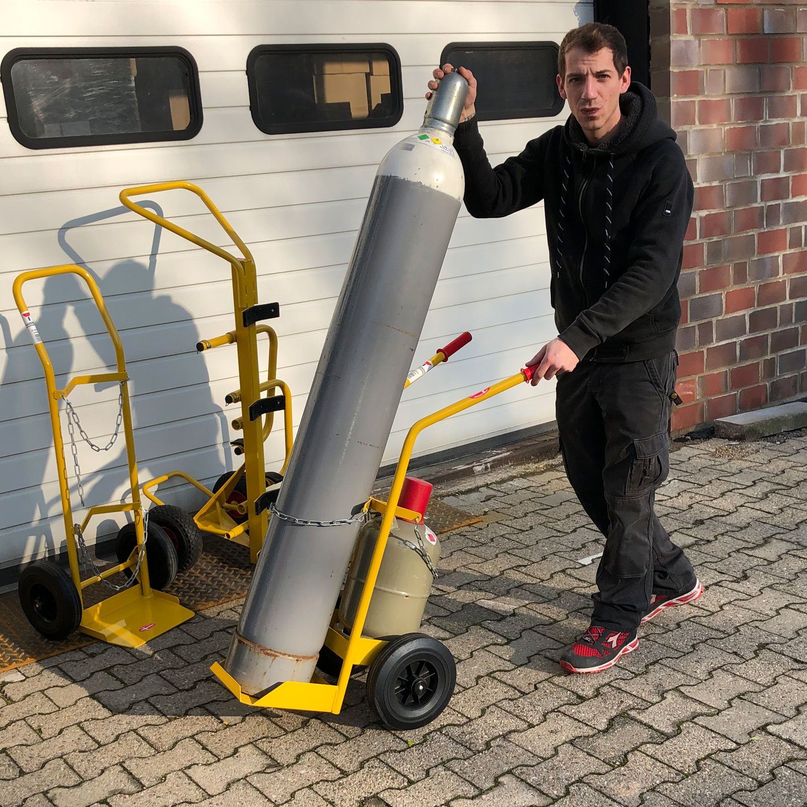 Ravendo Sackkarre Flaschenwagen für 2 Flaschen BT124M