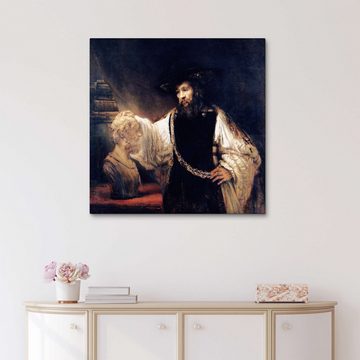 Posterlounge Leinwandbild Rembrandt van Rijn, Aristoteles mit einer Büste von Homer, Malerei