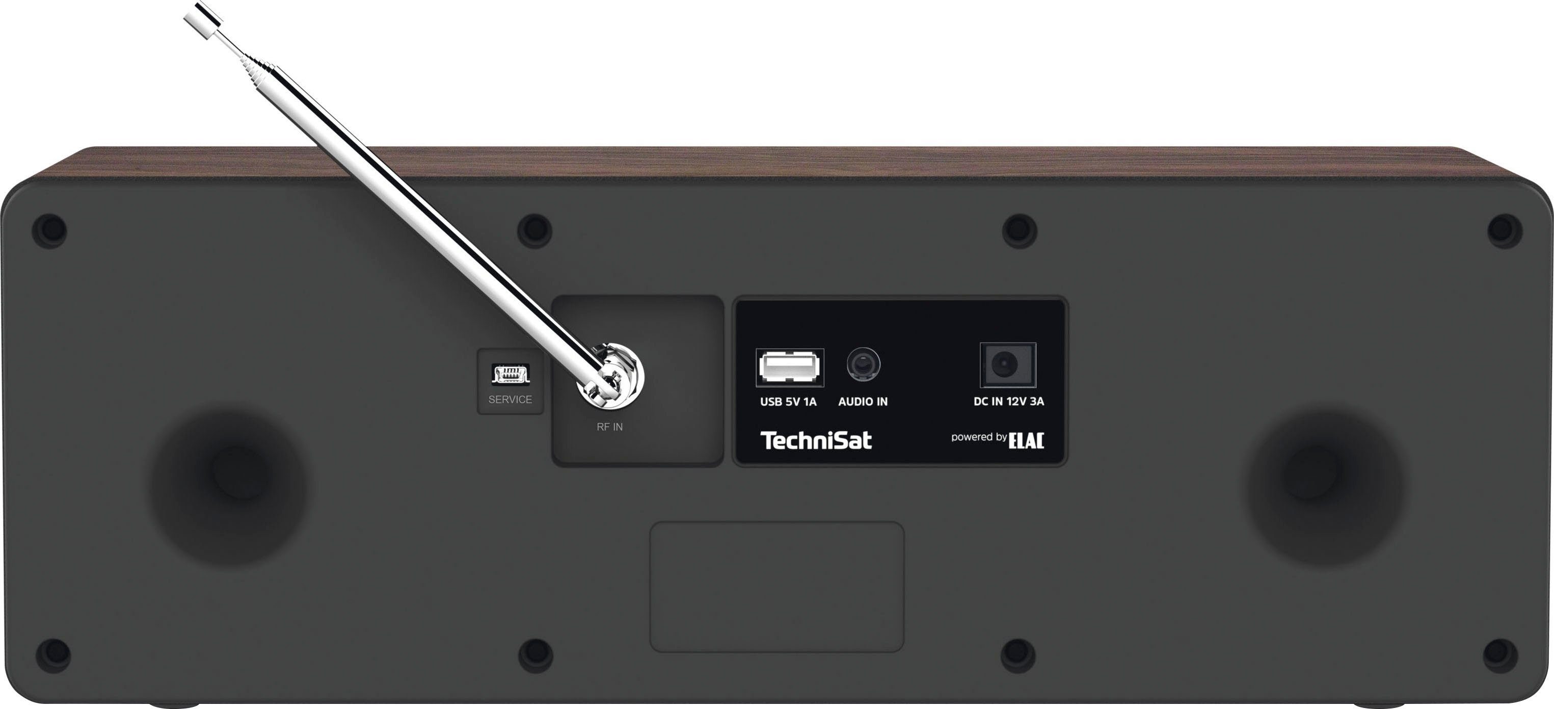 W, Digitalradio in DIGITRADIO Made TechniSat CD-Player, (DAB) 3 RDS, Germany) Nussbaum 20 UKW (DAB), mit (Digitalradio