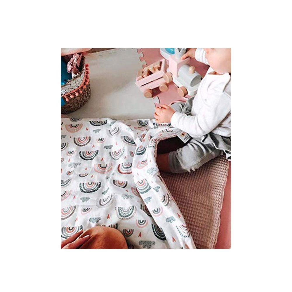 Babydecke BABYDECKE Kuscheldecke 100% Baumwolle, Krabbeldecke, ganzjährig, BABEES