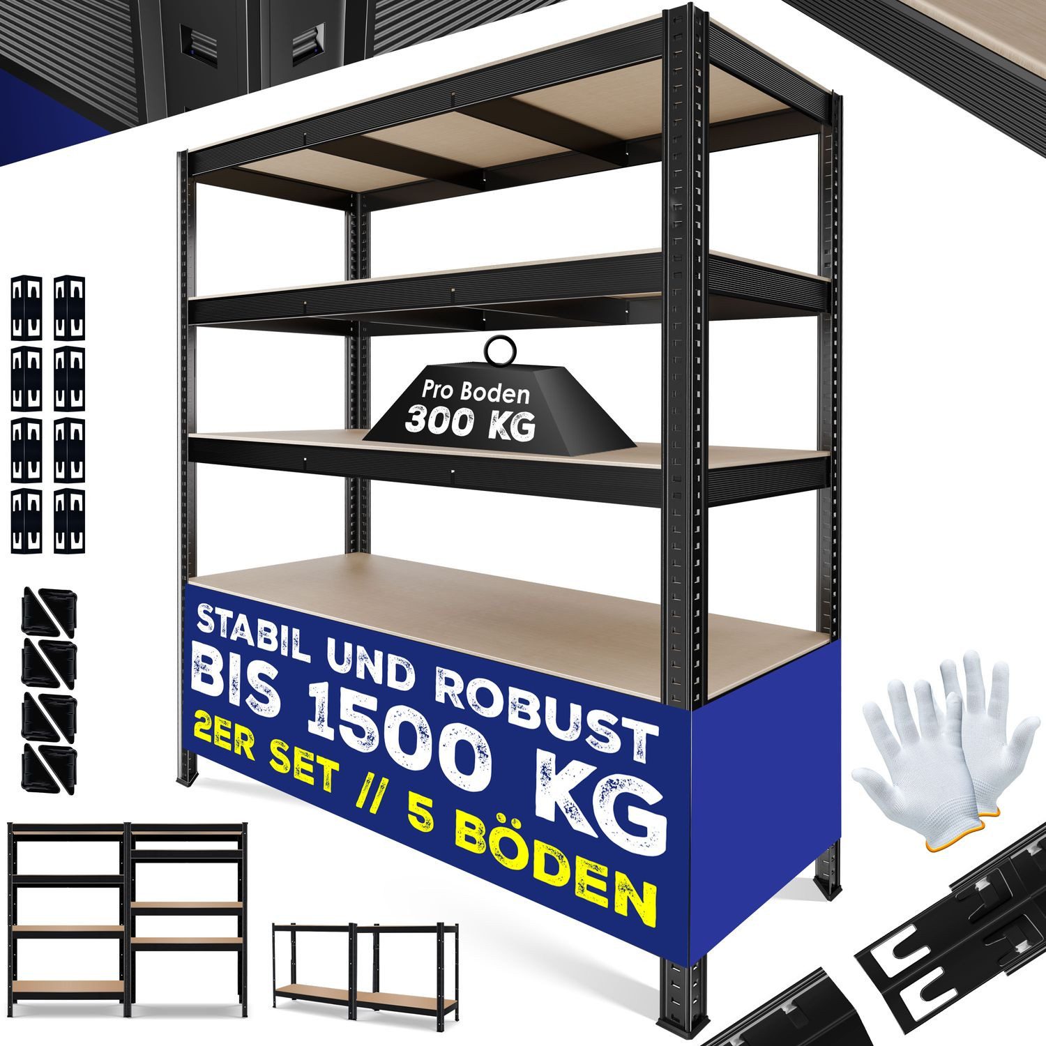 MASKO Schwerlastregal, Lagerregal 300 kg pro günstig online kaufen