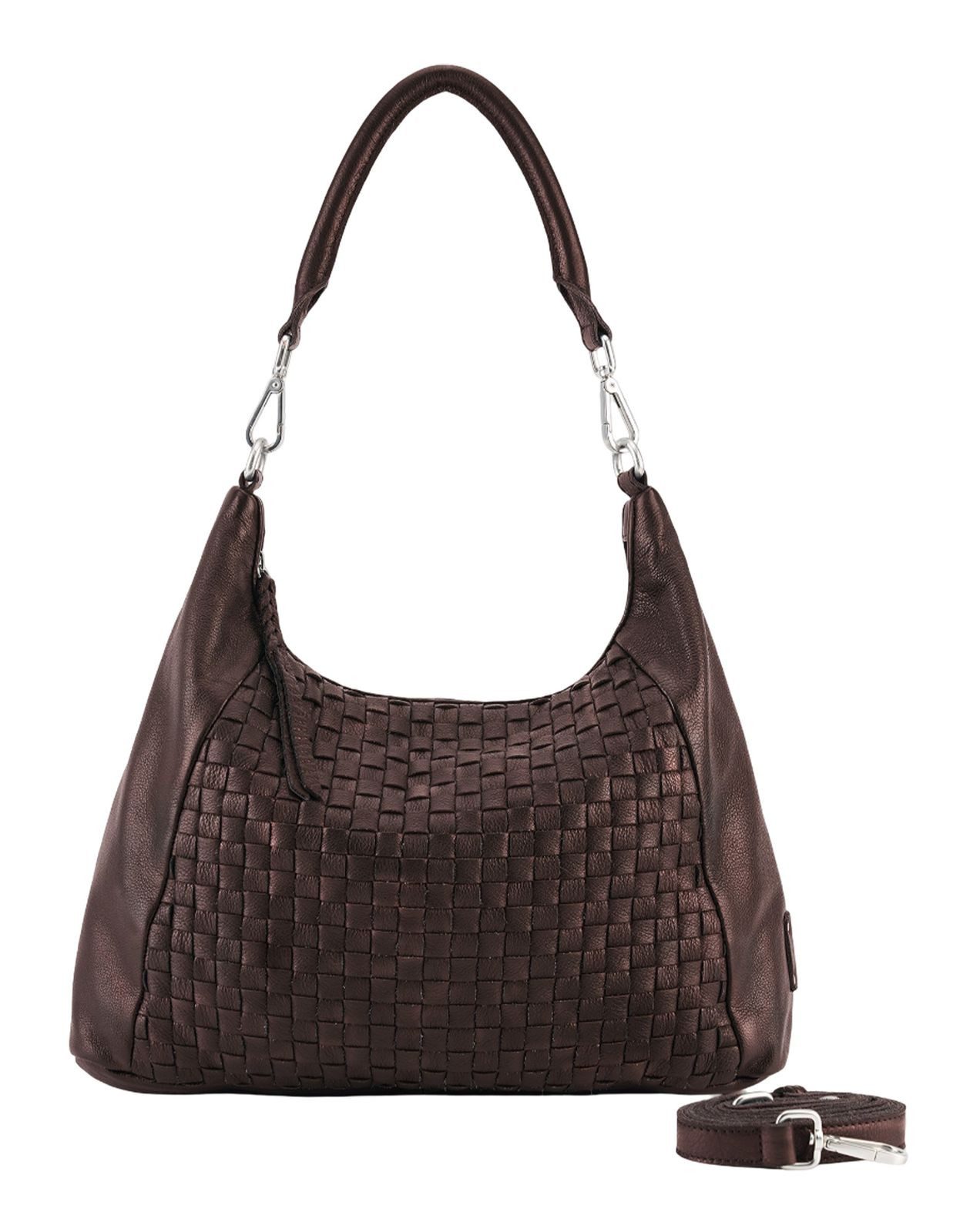 FREDsBRUDER Schultertasche Hobo Bag, aus echtem Rindsleder
