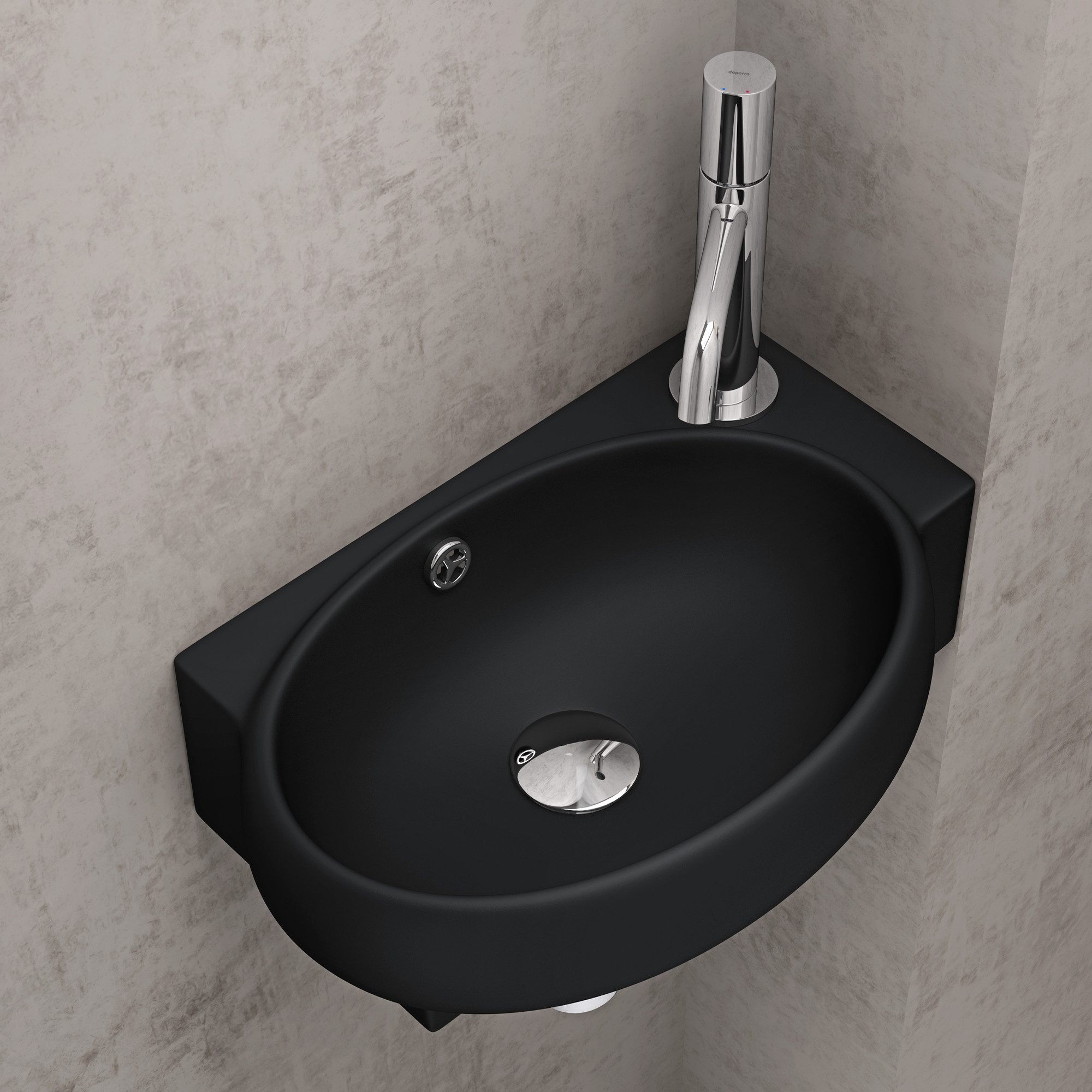 doporro Waschbecken Aufsatzwaschbecken keramik Hängewaschbecken Badezimmer günstig online kaufen