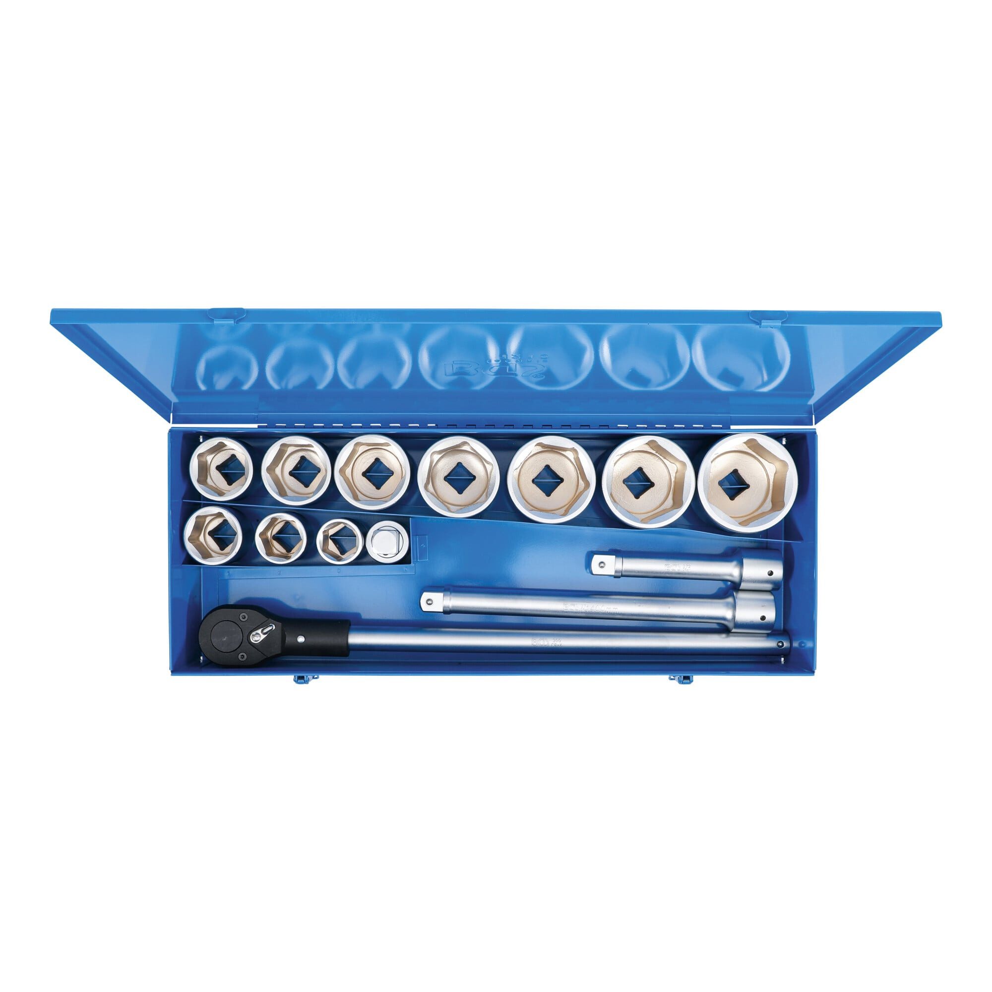 BGS technic Bit- und Steckschlüsselset BGS Steckschlüssel-Satz Antrieb 25 mm (1) 15-tlg.