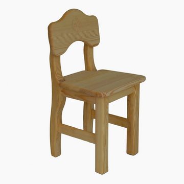 Madera Spielzeuge Kindersitzgruppe Kindertisch 75 und 2 Stühlen, (3-tlg), hochwertiger Handarbeit in Deutschland gefertigt.